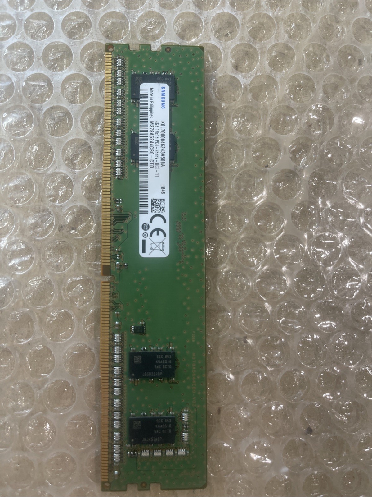 Samsung 4GB 1Rx16 PC4-2666V-UC0-11 Desktop Memory