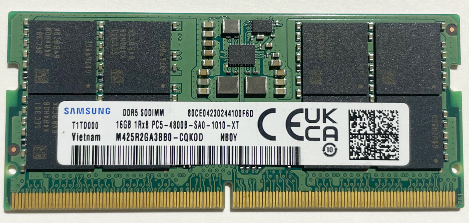 Samsung Memory 16GB PC5 DDR5 4800 M425R2GA3BB0 *TESTED*