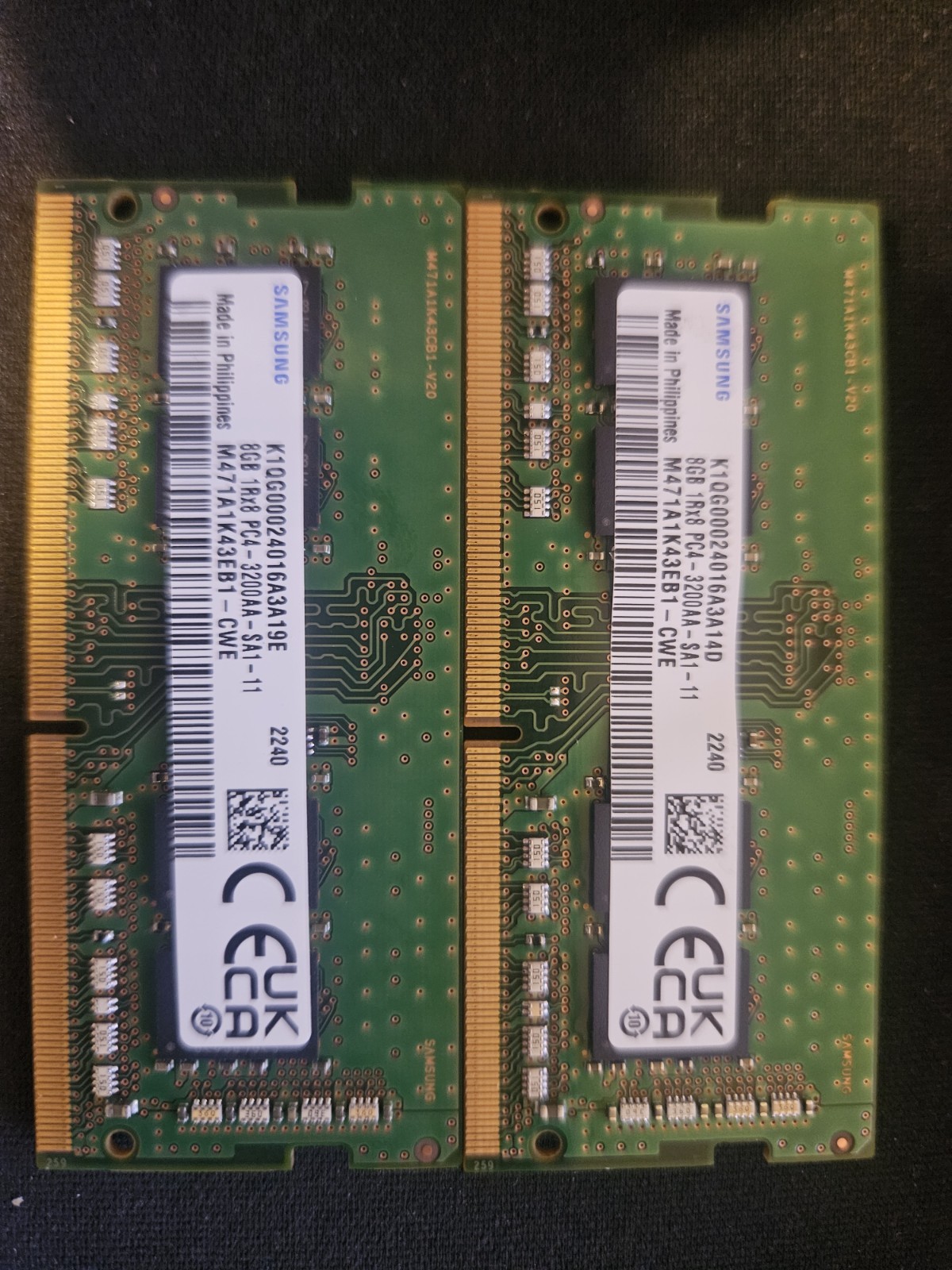 Samsung 16GB DDR4 3200MHz SODIMM Laptop Memory RAM