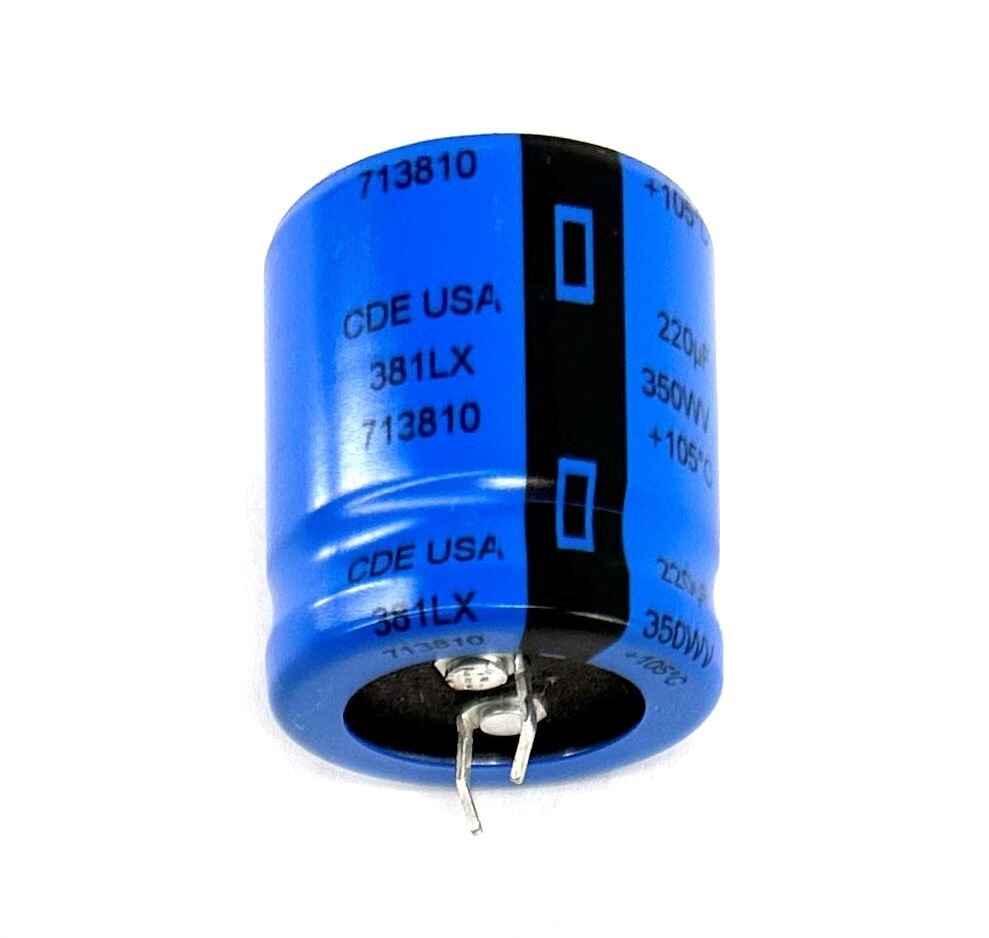 381LX221M350K022 Cornell Dubilier CAP ALUM 220UF 20% 350V SNAP (200 Piece) NEW!