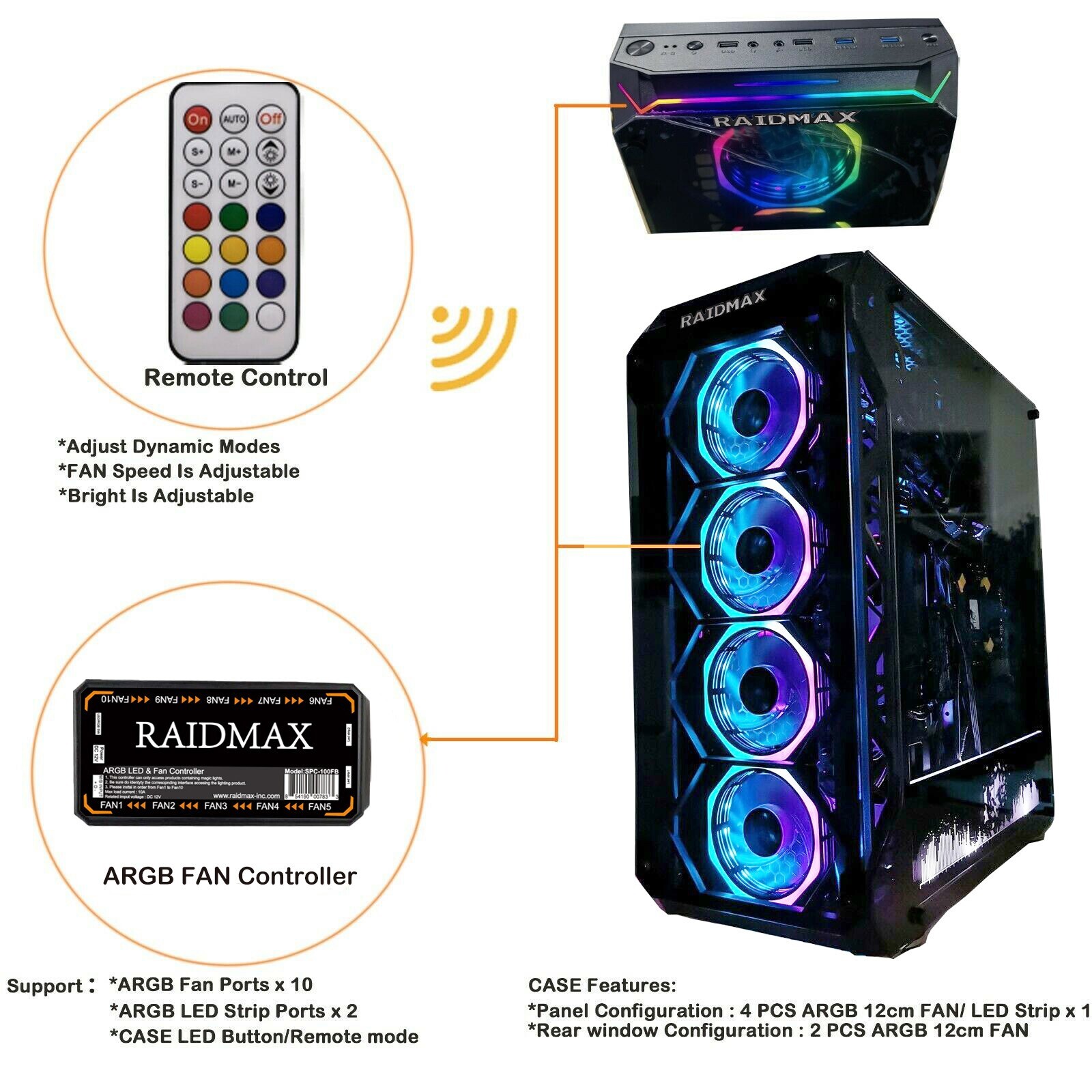 RAIDMAX PHOENIX ATX Computer Case