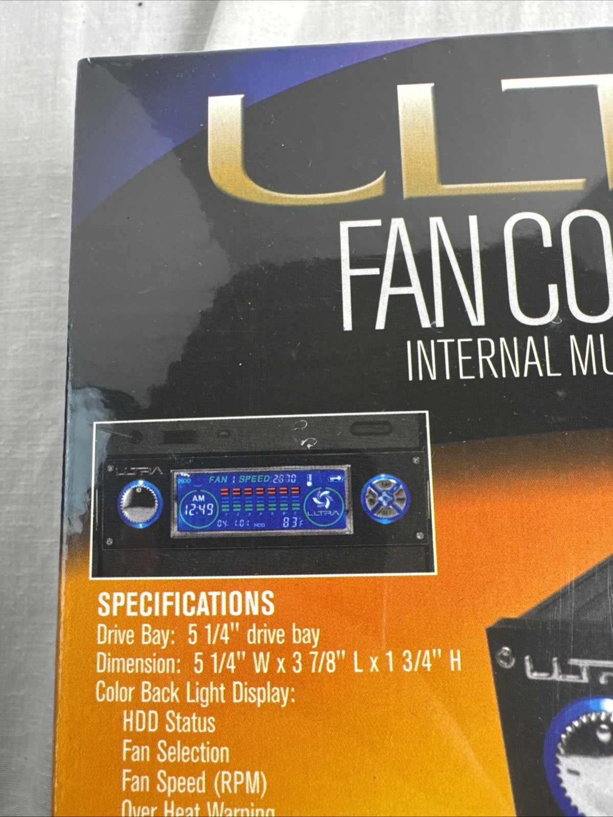 ULTRA Fan Commander Internal Multiple Fan Controller CPU,HDD Color NEW IN BOX