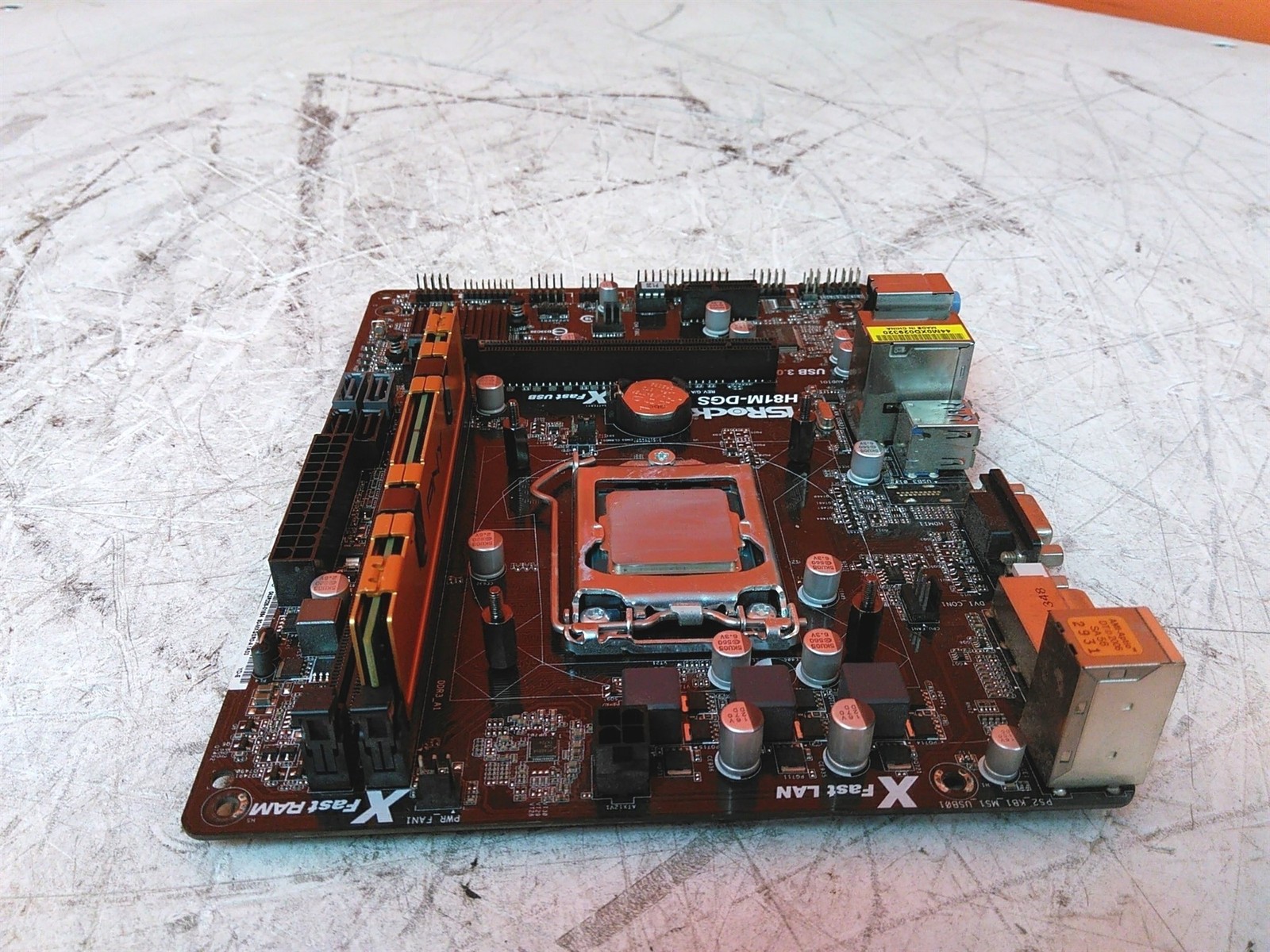 ASRock H81M-DGS Micro ATX Motherboard Intel Core i5-4430 3GHz 4GB 0HDD