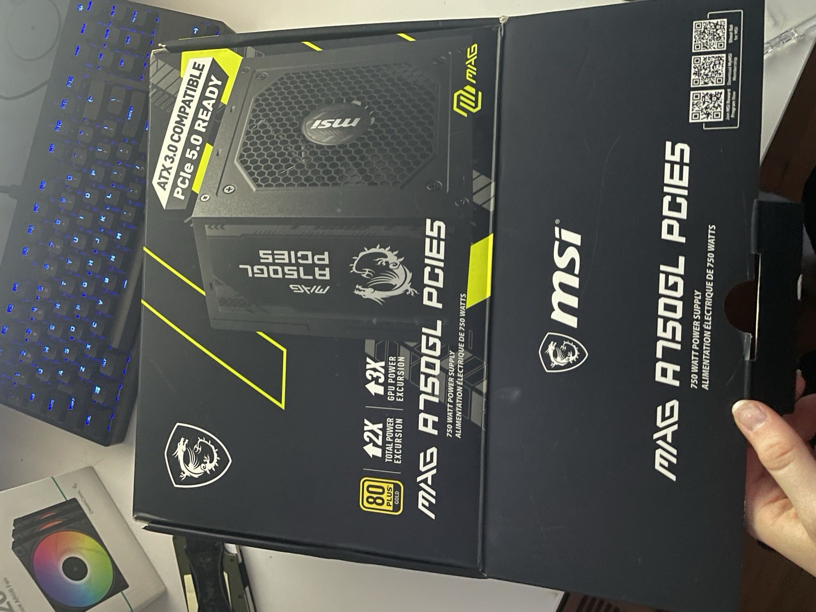 MSI MAG A750GL PCIE5 750W ATX 3.0 PCIe 5.0 Modular PSU Black READ DESC