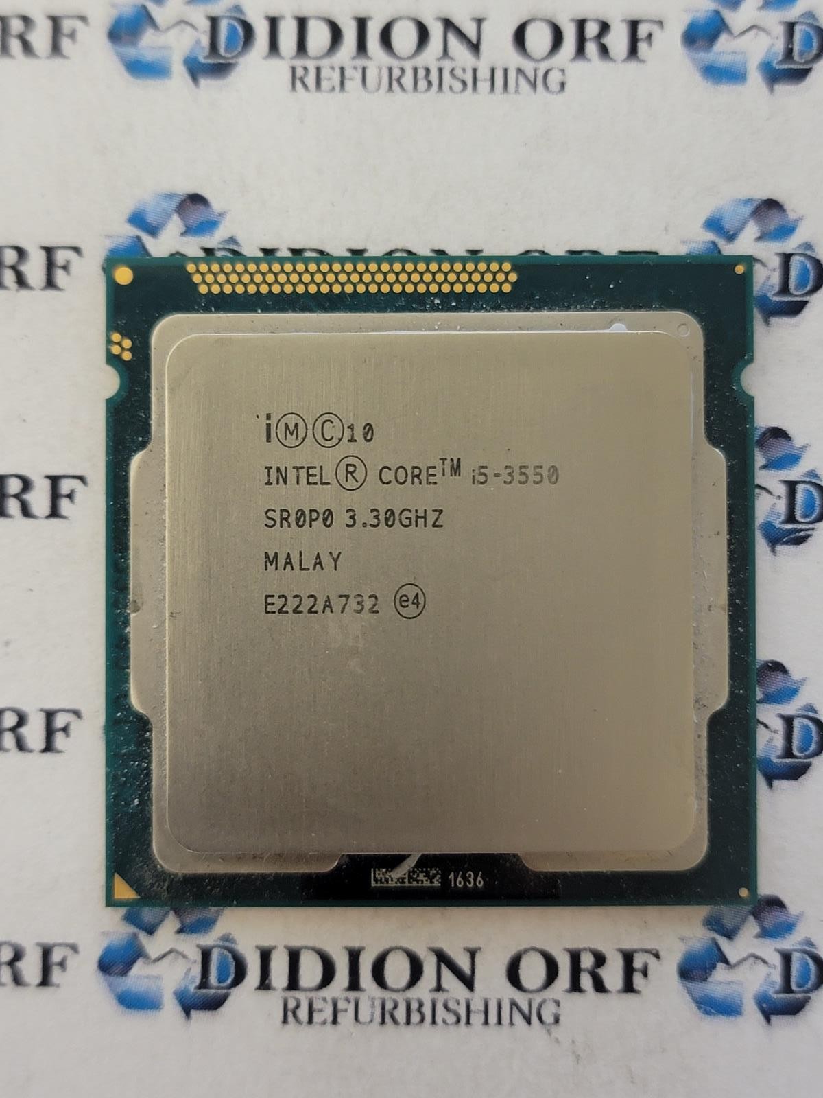 INTEL Core i5-3550 SR0P0 3.30 GHz 6 MB SmartCache 77 W SKU 15532
