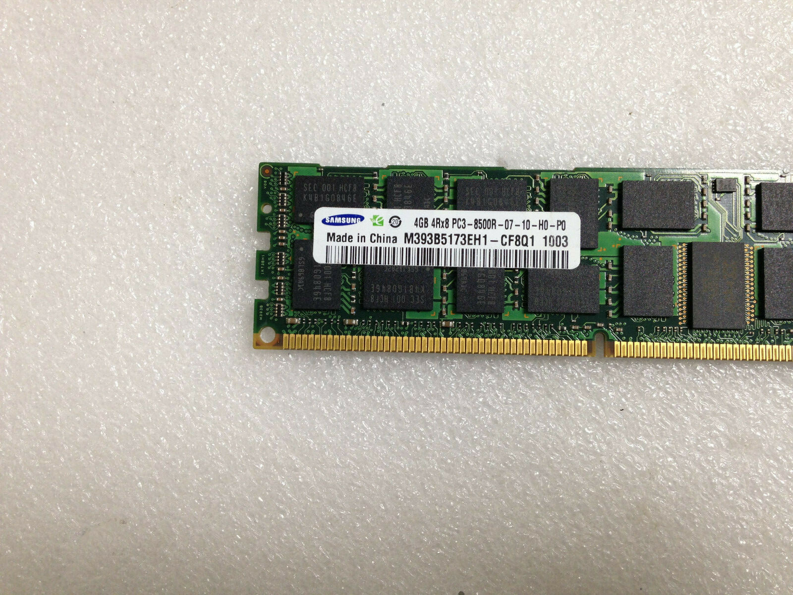 Samsung /HP 4Rx8 PC3-8500R M393B5173FH1-CF8Q1 500204-061 Memory