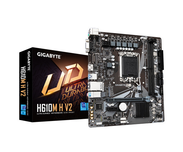 Gigabyte H610M H V2 DDR5 Motherboard VGA HDMI LGA 1700 Micro ATX 3 Years