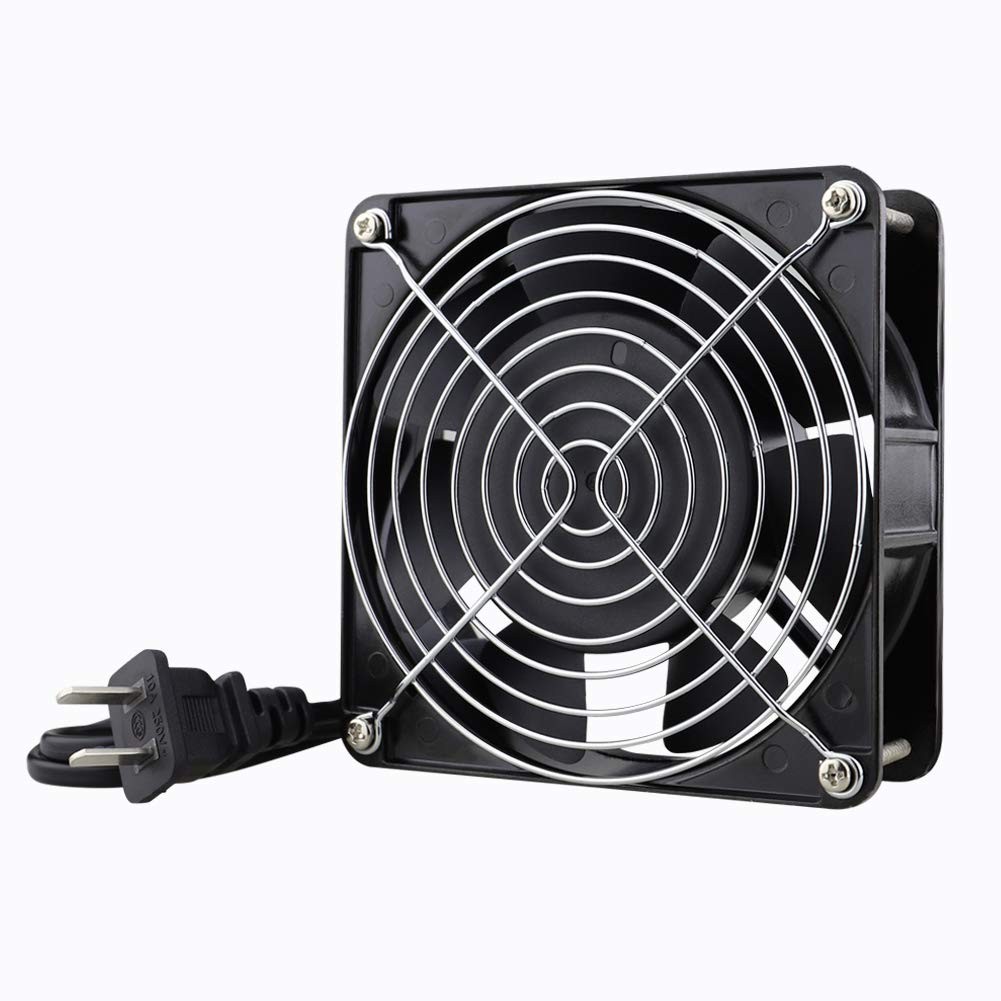 Wathai AC 12038 120mm x 38mm 110V 120V Dual Ball Metal Cooling Axial Fan High…