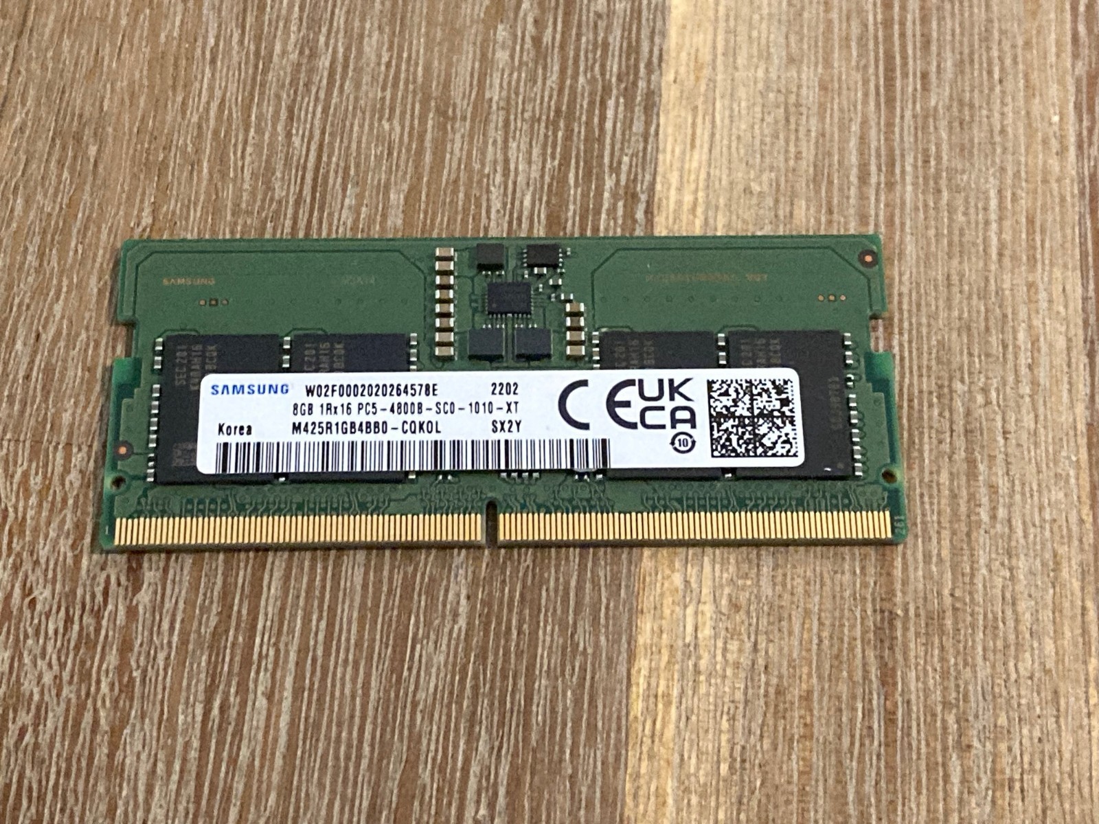8GB DDR5 4800 MHz SODIMM RAM (USED, VERY GOOD CONDITION)