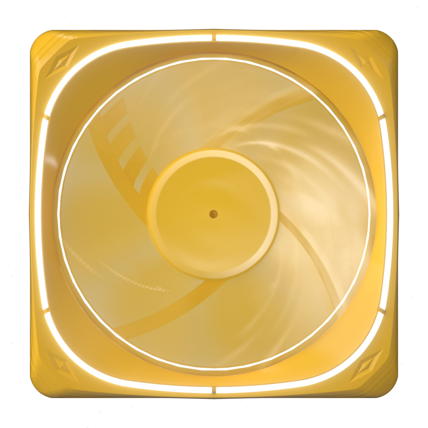Vetroo DF120 Computer Case Fan, 120mm LED Lighting PC Cooling Fan – Yellow