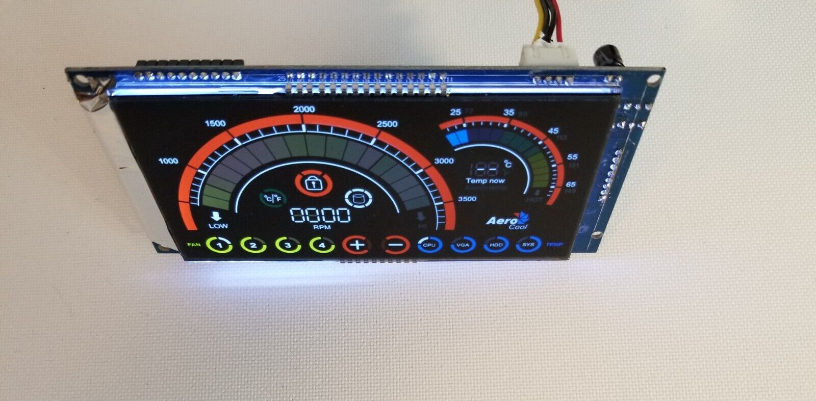 Aerocool V12XT Fan controller screen replacement with board NO touch panel/bezel