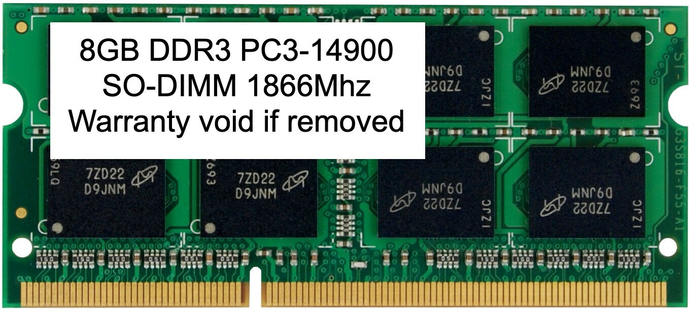 8GB DDR3 1866 MHz PC3-14900 SODIMM 204 pin Sodimm Laptop Memory RAM DDR3L