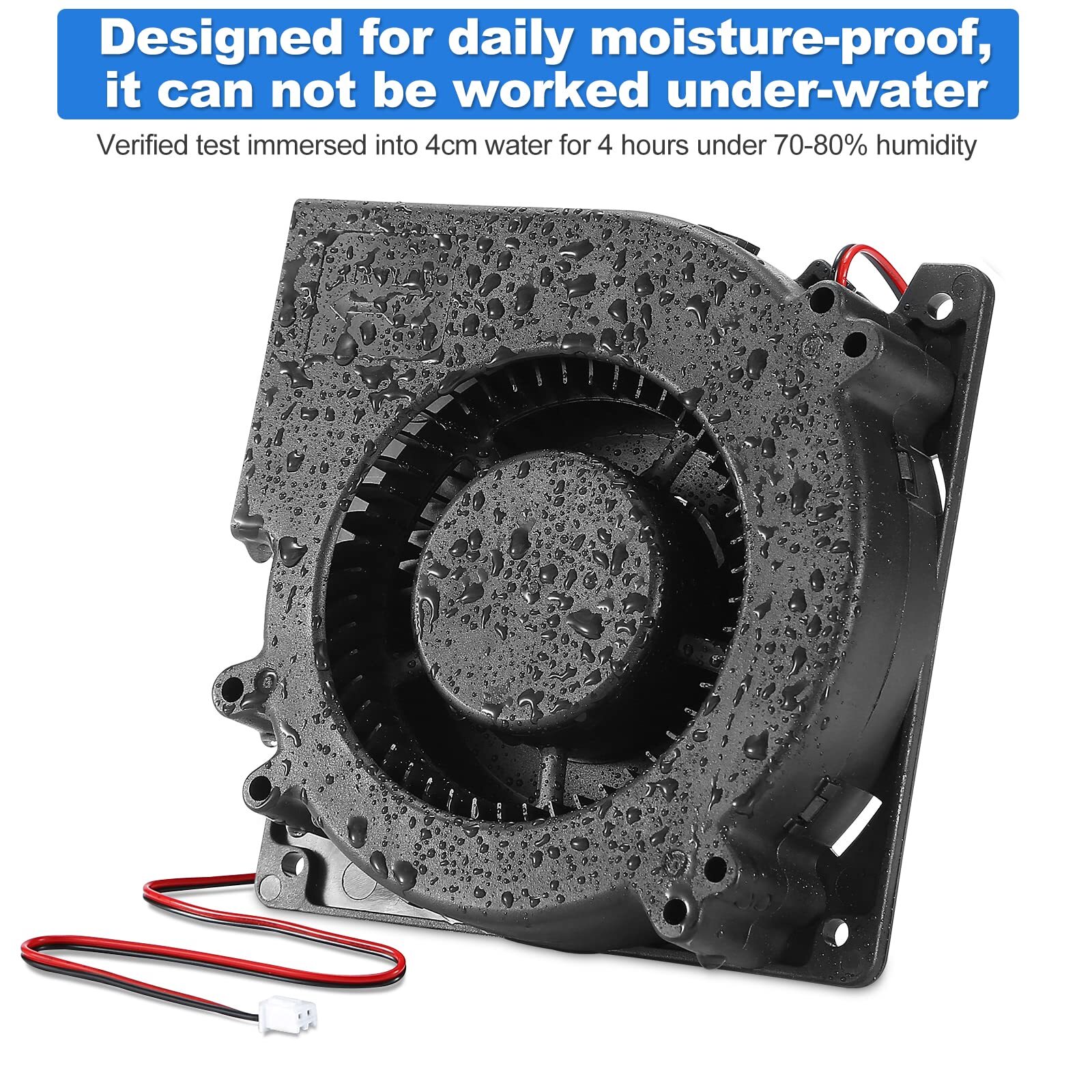 12v Dc Blower Fan 120mm X 32mm 4.72inch 2pin High Airflow Moistureproof Brushles