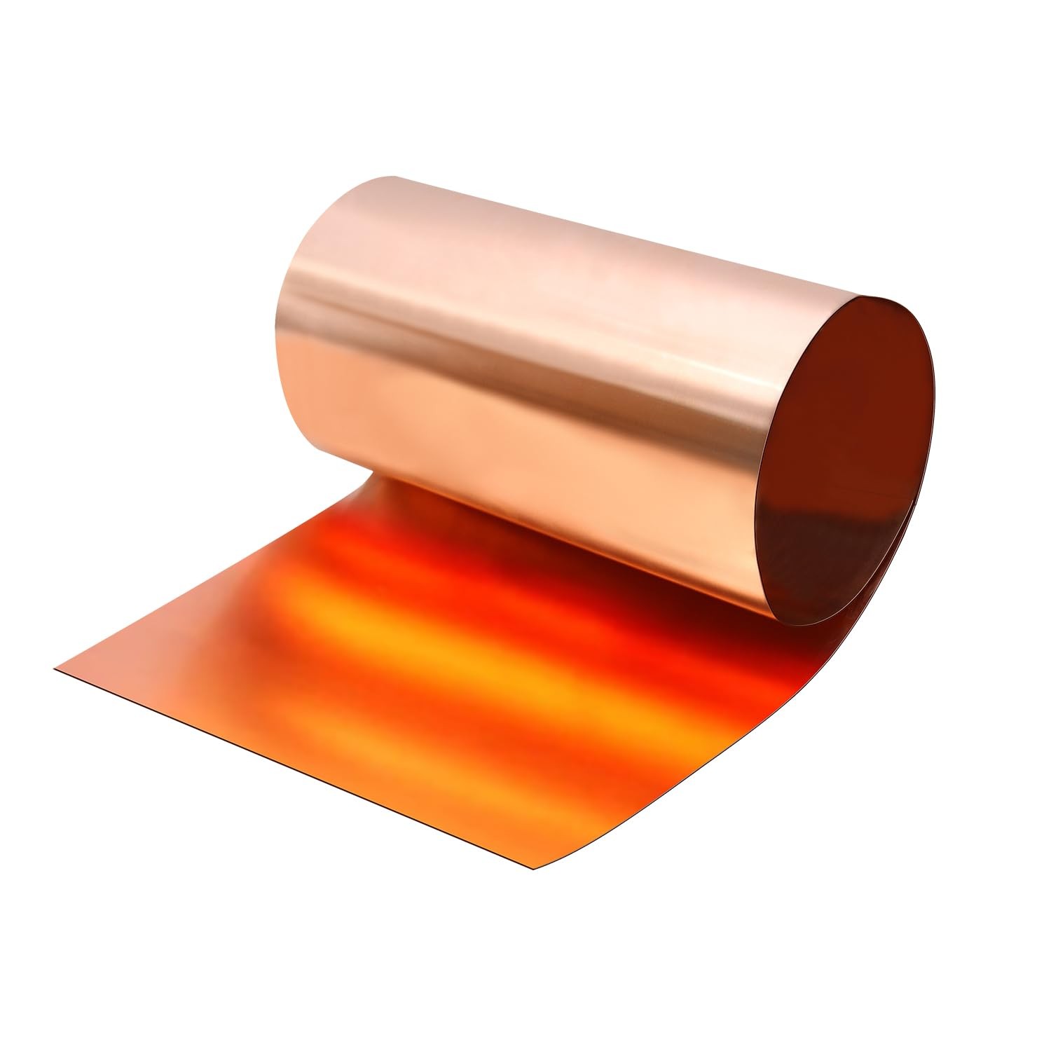 Pure Copper Foil Roll, 0.5mm Thickness x 300mm Width x 1M Length, 99.9% Copper S