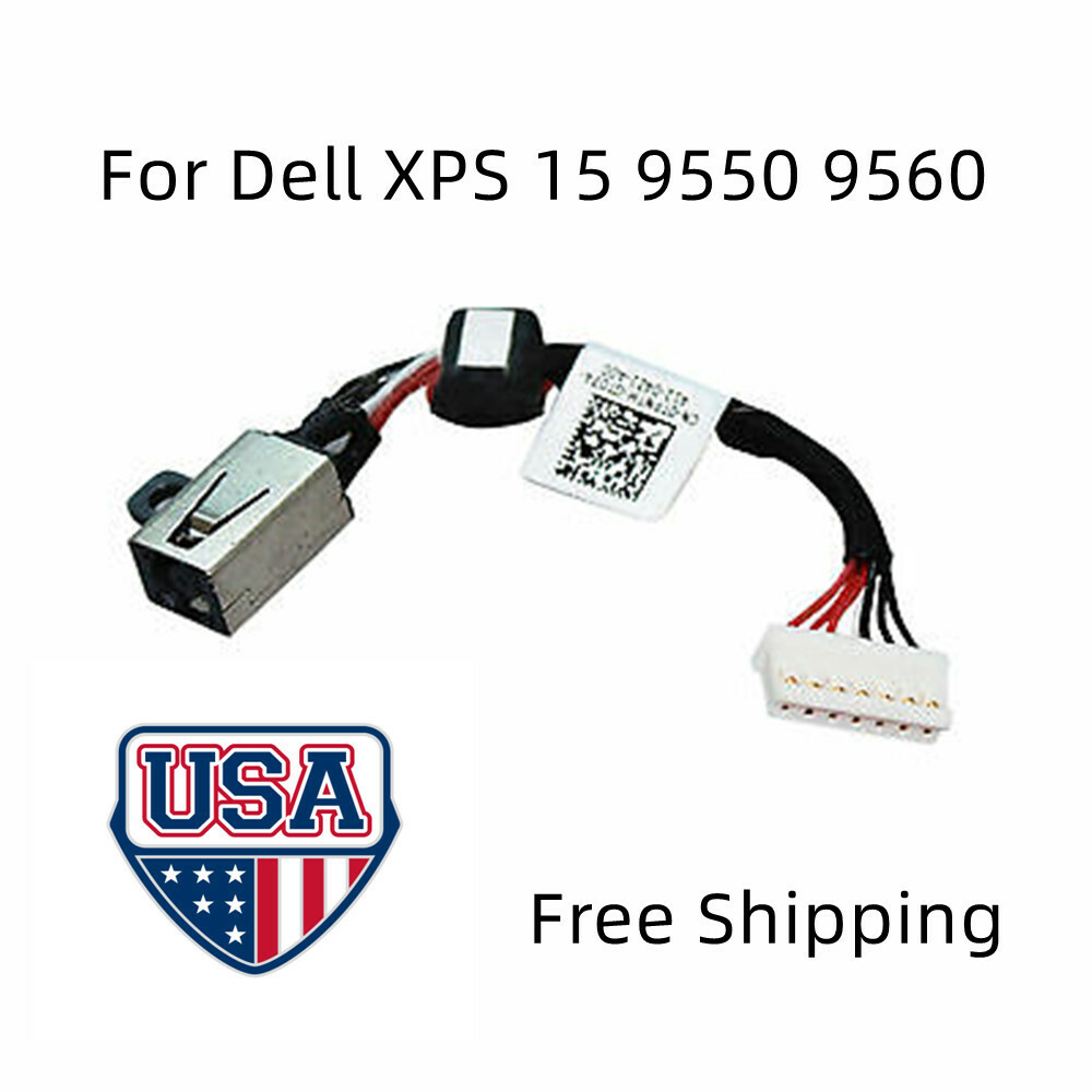 DC Jack Power Charging Harness Port Plug Cable For Dell XPS 15 9550 9560