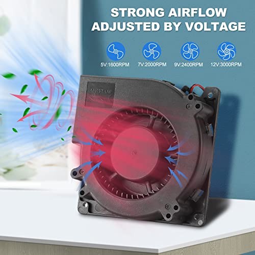 12V DC Blower Fan 120x32mm (4.72″) Brushless Exhaust High Airflow 3000RPM – 2