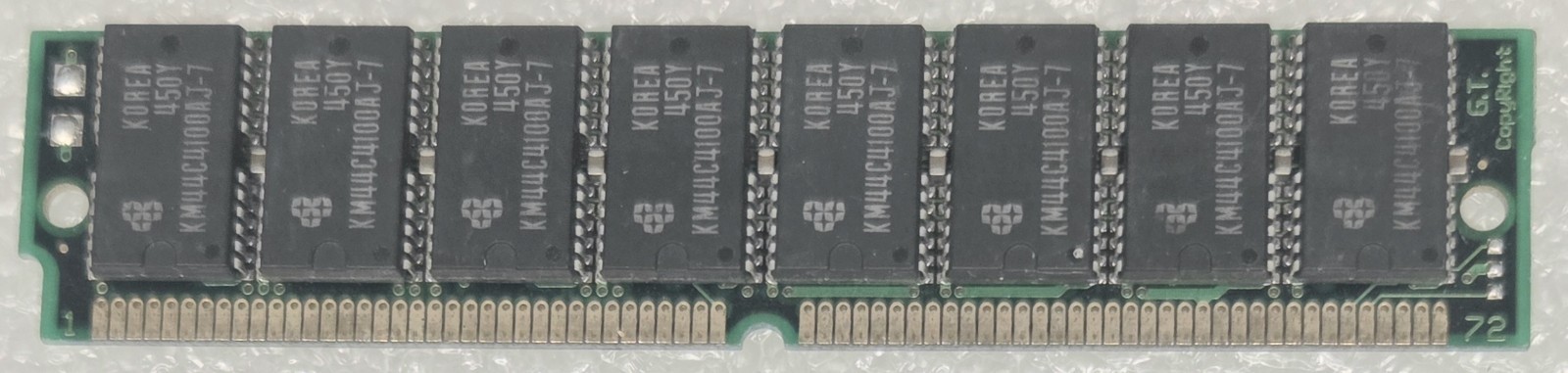 GT Samsung 16MB 4Mx32 70ns 72pin FPM SIMM Memory w/Samsung KM44C4100AJ-7