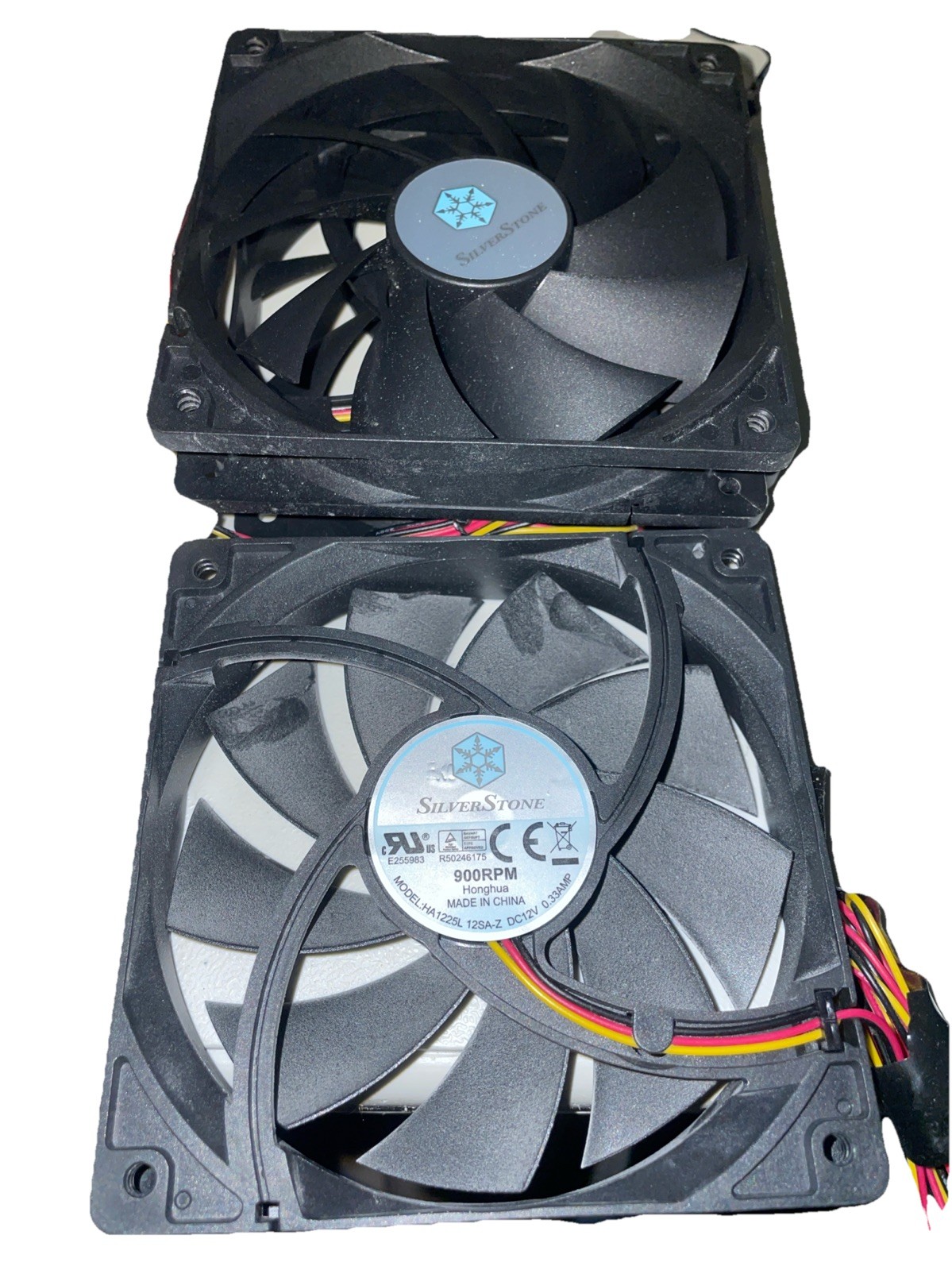 3pack SilverStone Internal Case Cooling Fan 900 RPM HA1225L12SA-Z DC12V