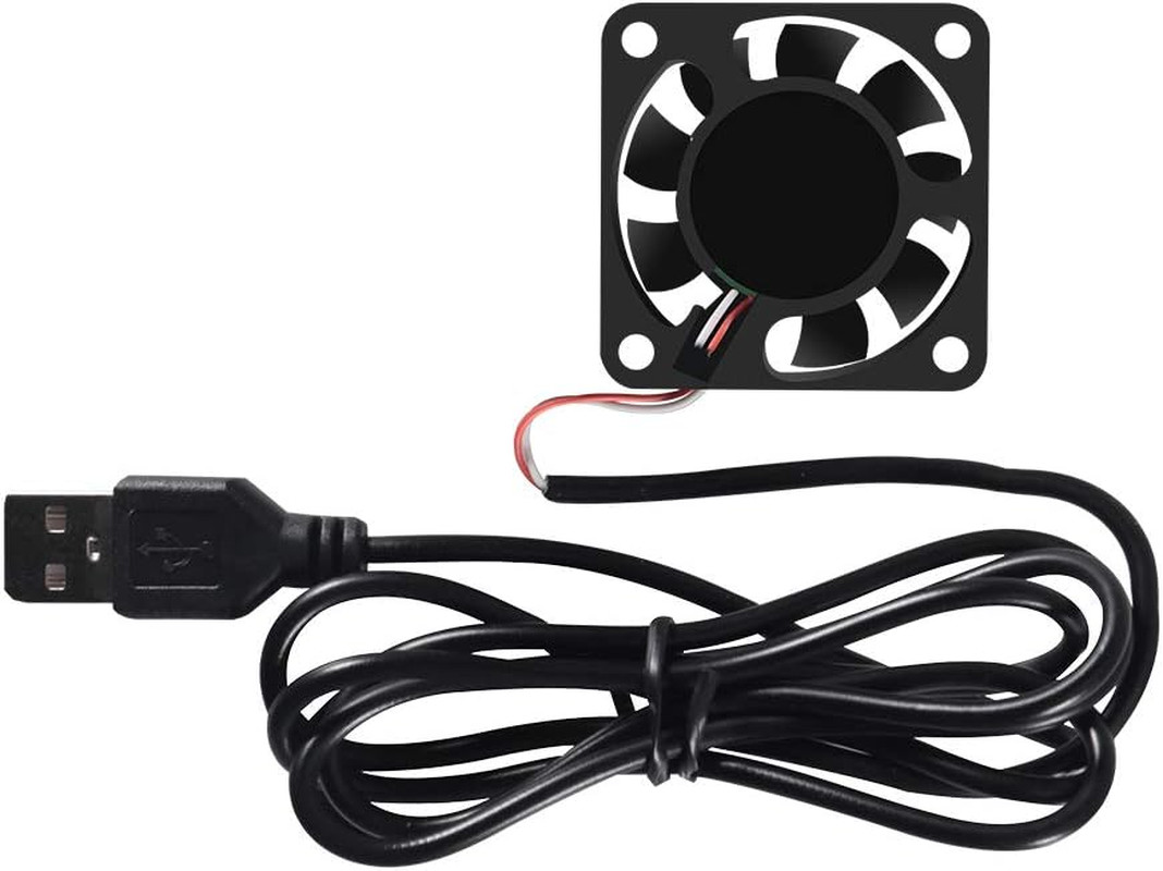 4-Pack 40mm USB Brushless Cooling Fans, 5V, 4200 RPM for Small Appliances