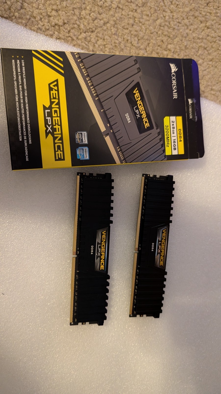 Corsair VENGEANCE LPX 16GB (2x8GB) DDR4 3200MHz DIMM RAM CMK16GX4M2B3200C16