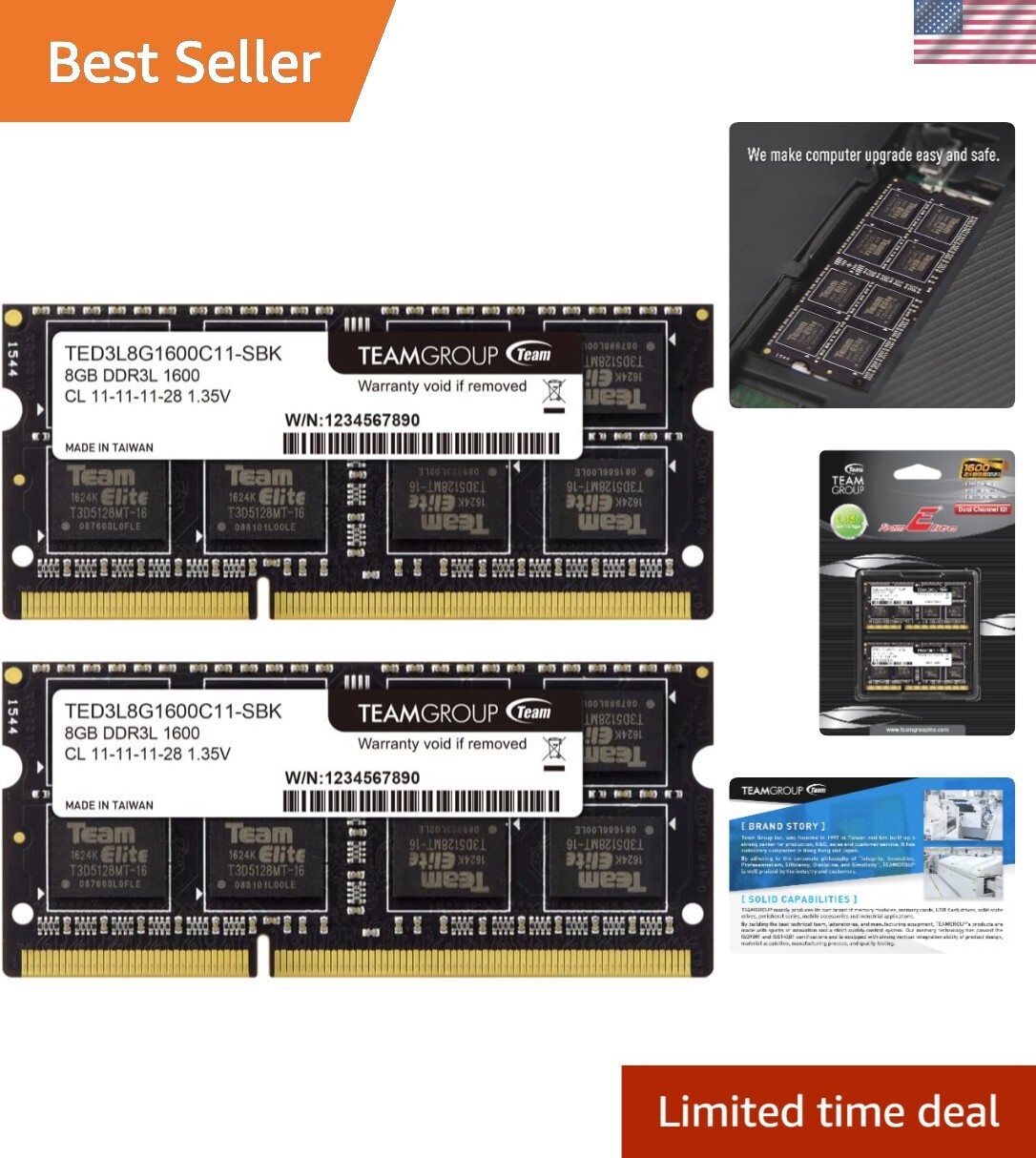 Eco-Friendly Elite 16GB DDR3L RAM Upgrade Kit for High-Performance Laptops