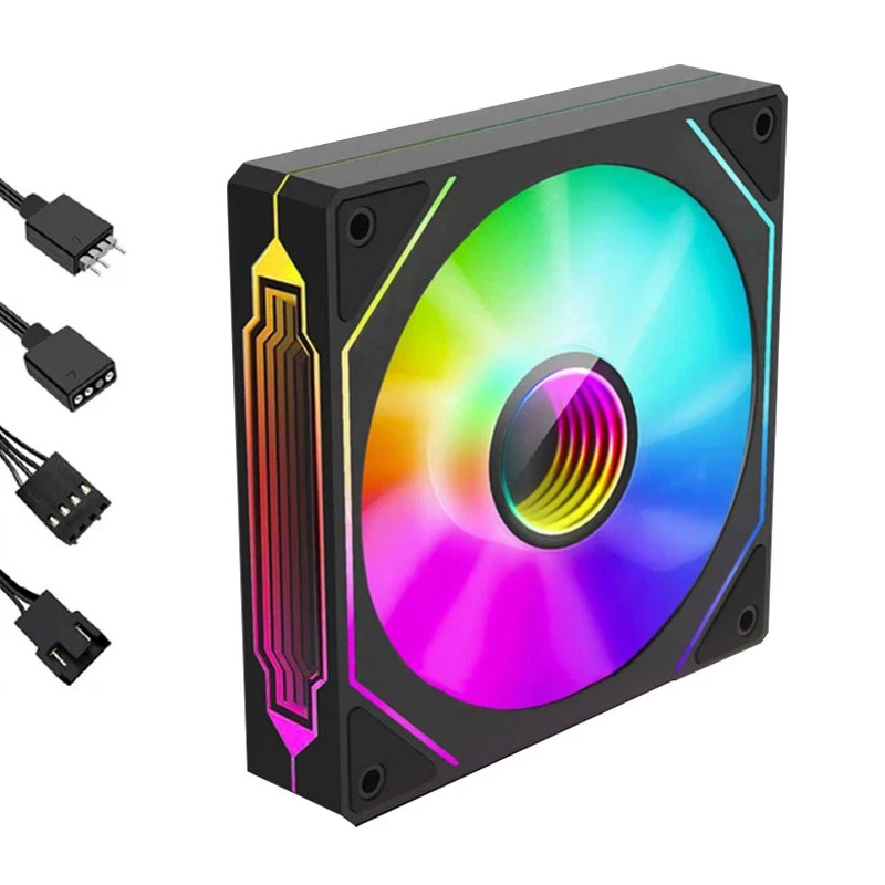 ARGB & PWM RGB 120mm Desktop PC Computer Case CPU Quiet Prism Cooling Fan