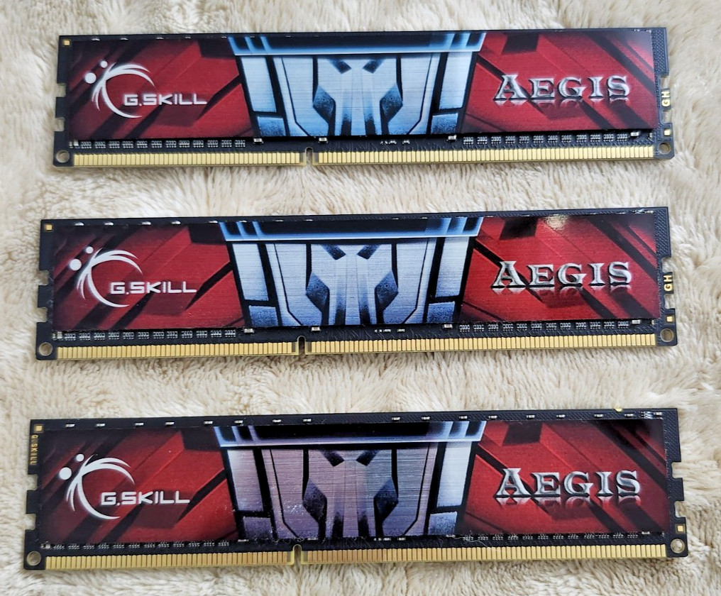 G.Skill 4GB Memory Ram Aegis Edition PC Storage Plug and Play Video Game DDR3