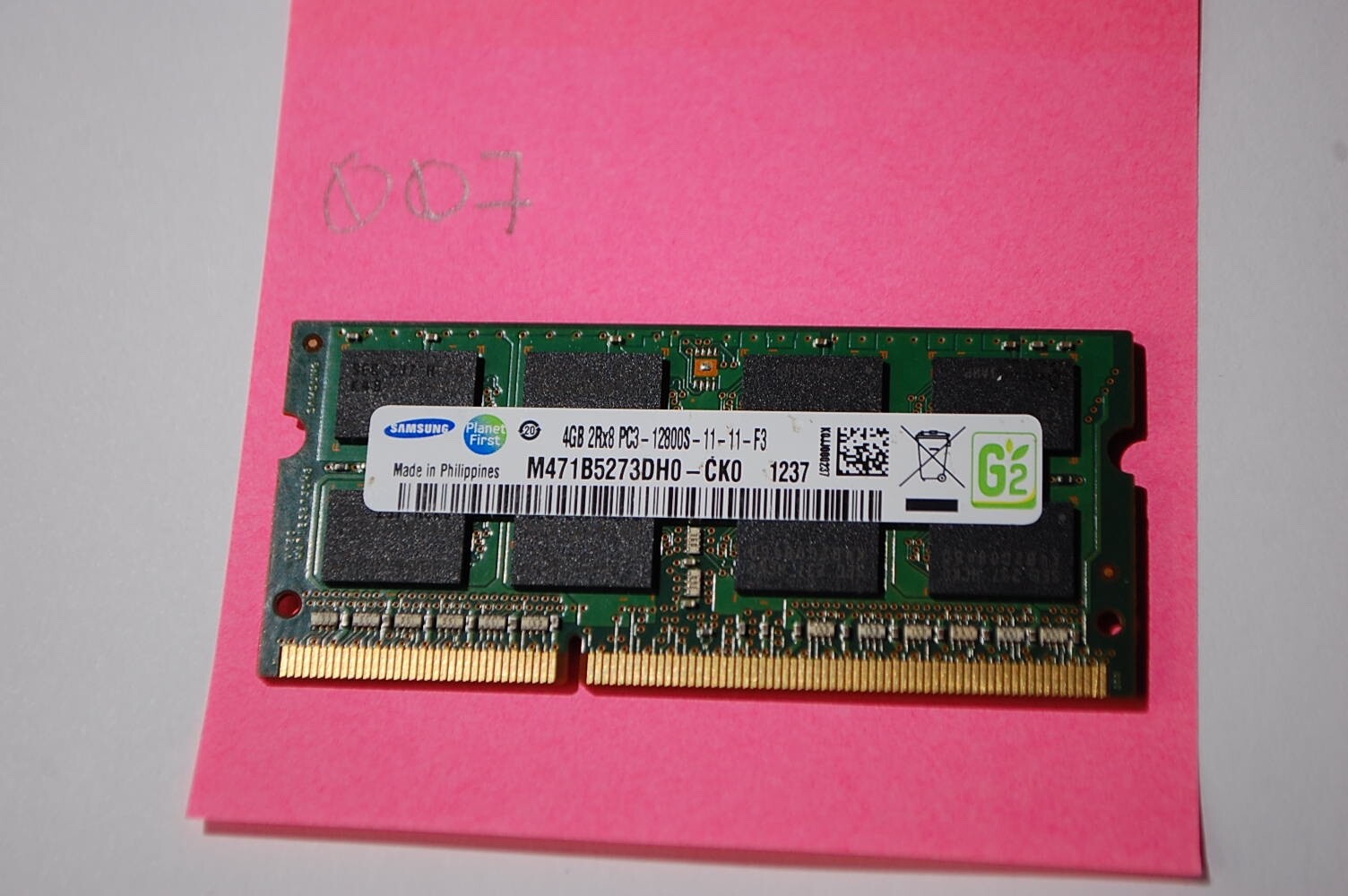 Laptop RAM memory SO-DIMM 204-pin DDR3 SDRAM 12GB 3 modules 4GB each, Samsung