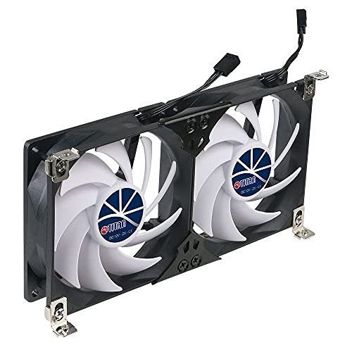 12V Waterproof Cooling Fan with Speed Controller for RV Fridge Ventilation