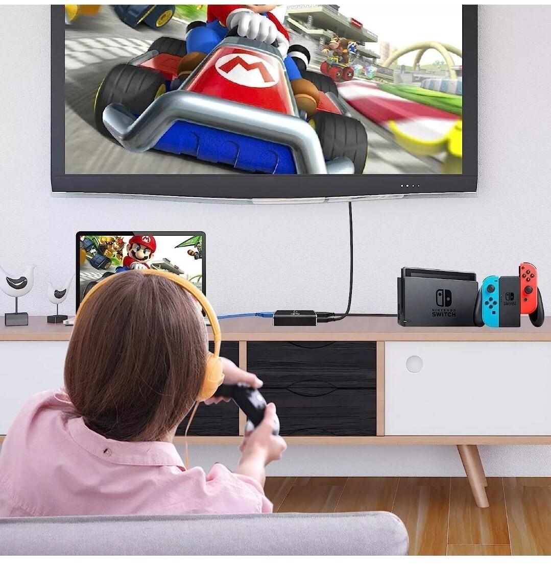 4K Audio Video Capture Card, USB 3.0 HDMI Video Capture Device Full HD Recording