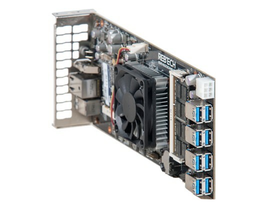 Rebtech 8 GPU Mining Motherboard PC with RAM and SSD Included!  Plug & Play!
