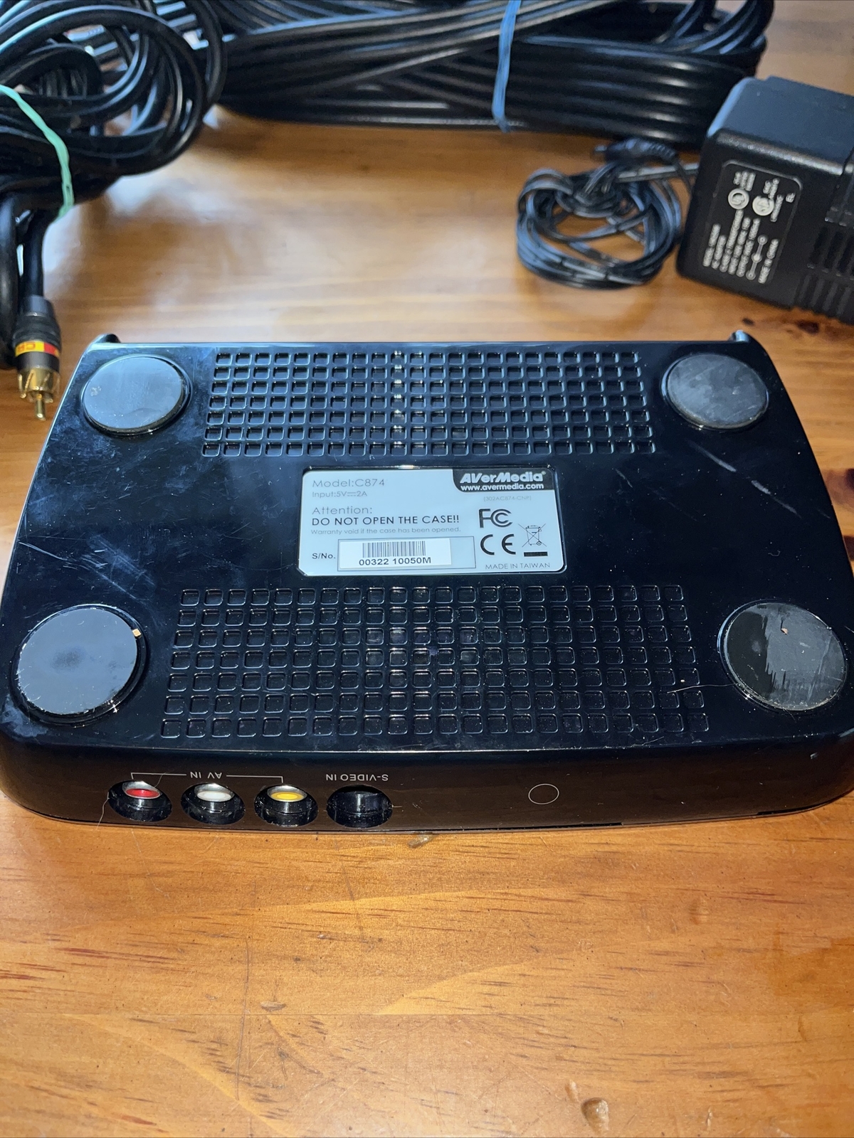 AVerMedia AVerTV USB HD DVR (Model C874) W/power Supply And Cables