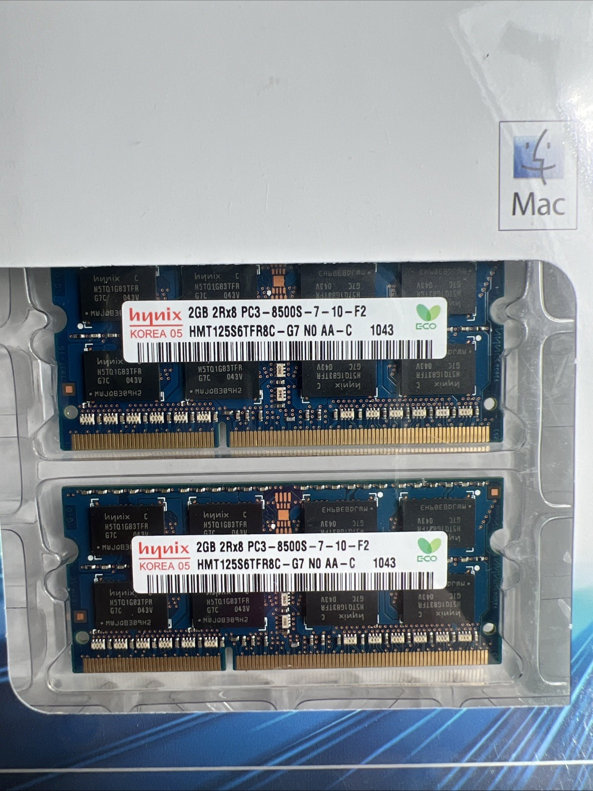 HYNIX HMT125S6TFR8C-H9 4GB (2x2GB) 2RX8 PC3-10600S Laptop/iMac Memory