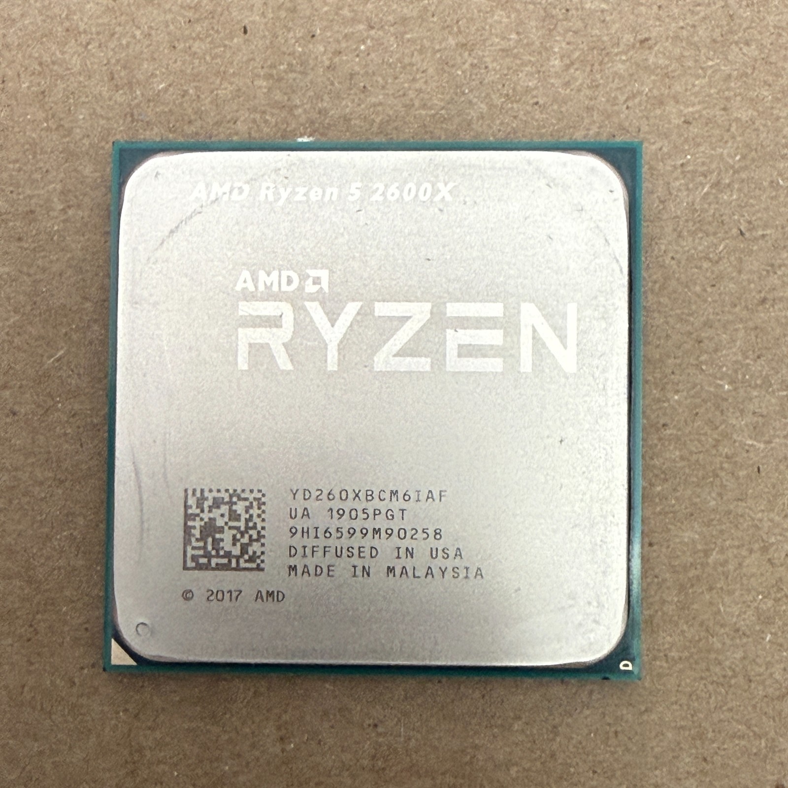 AMD Ryzen 5 2600X 3.60GHz 6 Core YD260XBCM6IAF 12 Thread AM4