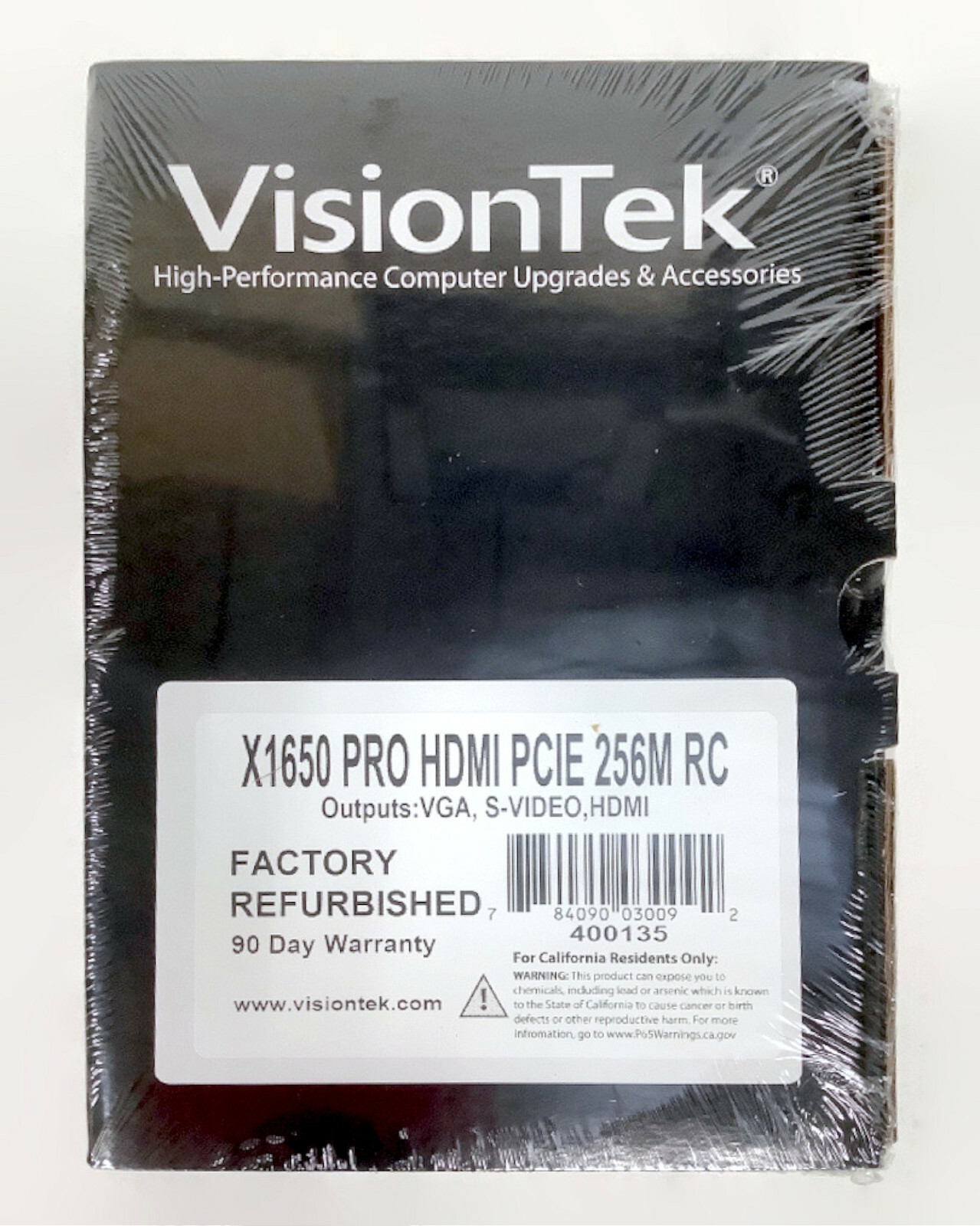 VisionTek ATI Radeon X1650 Pro 256MB GDDR2 SDRAM PCI Express x16 Graphics Card