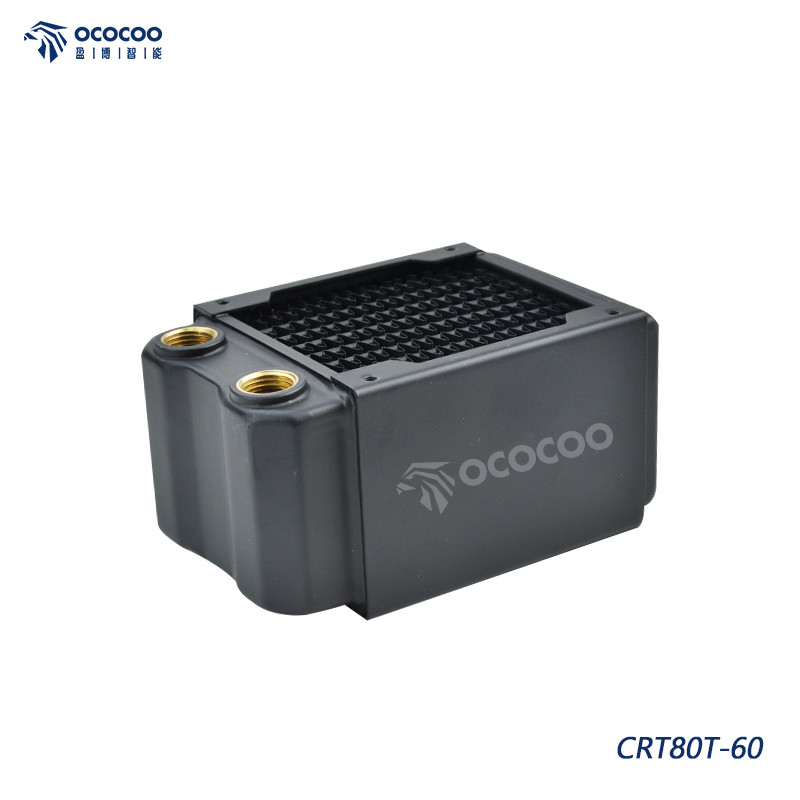 OCOCOO Radiator 80mm Mini Fan Cooper Heatsink DIY Computer Water Cooler System