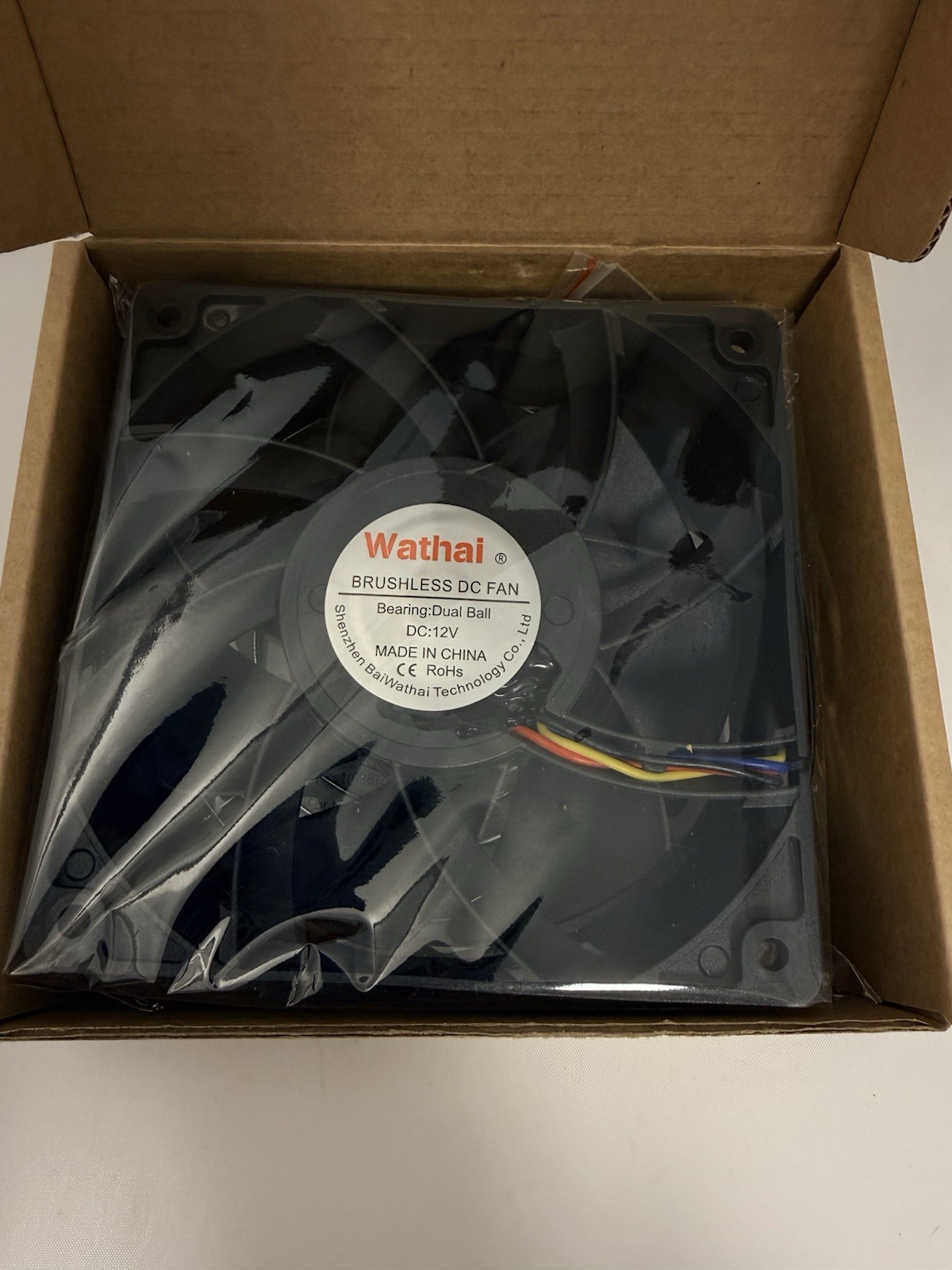 Wathai Brushless DC Fan Bearing Dual Ball DC 12V