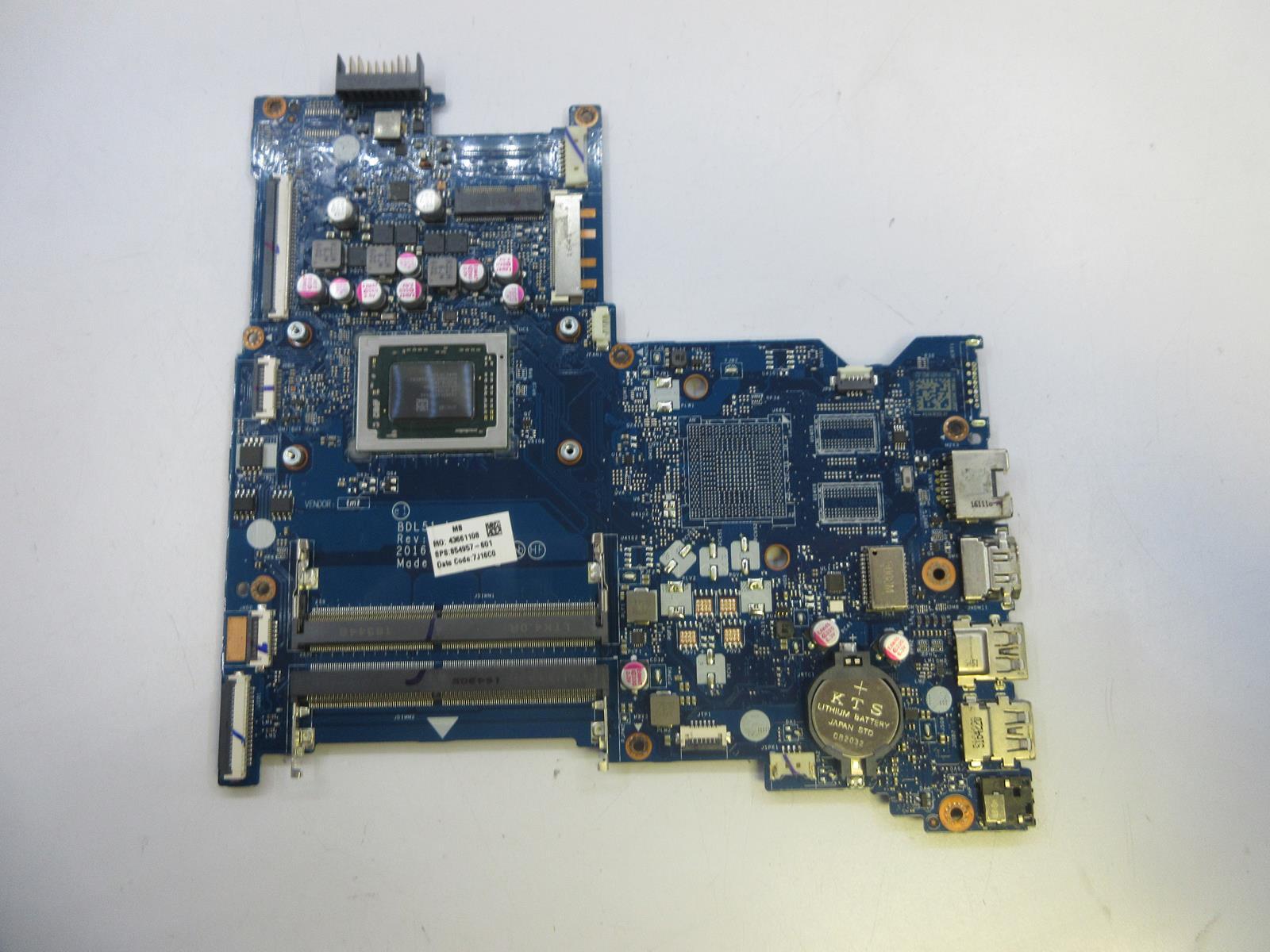 HP Laptop Motherboard 854957-601 | AMD A10-9600P 2.40 GHZ
