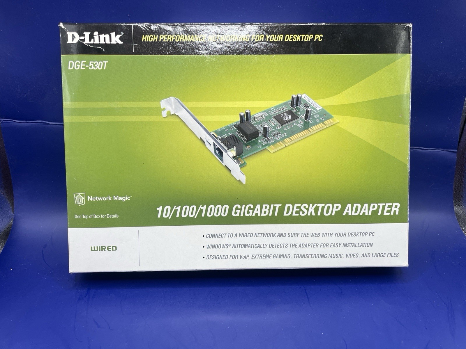 D-Link DGE-530T PCI Gigabit Ethernet Desktop Adapter 10/100/1000 W Box