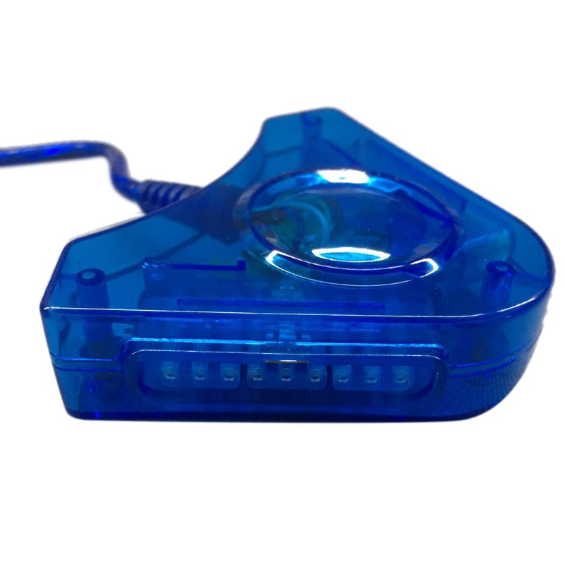 USB Game Controller Adapter Dual Port Controllers to PC USB Adaptor for PS1/for