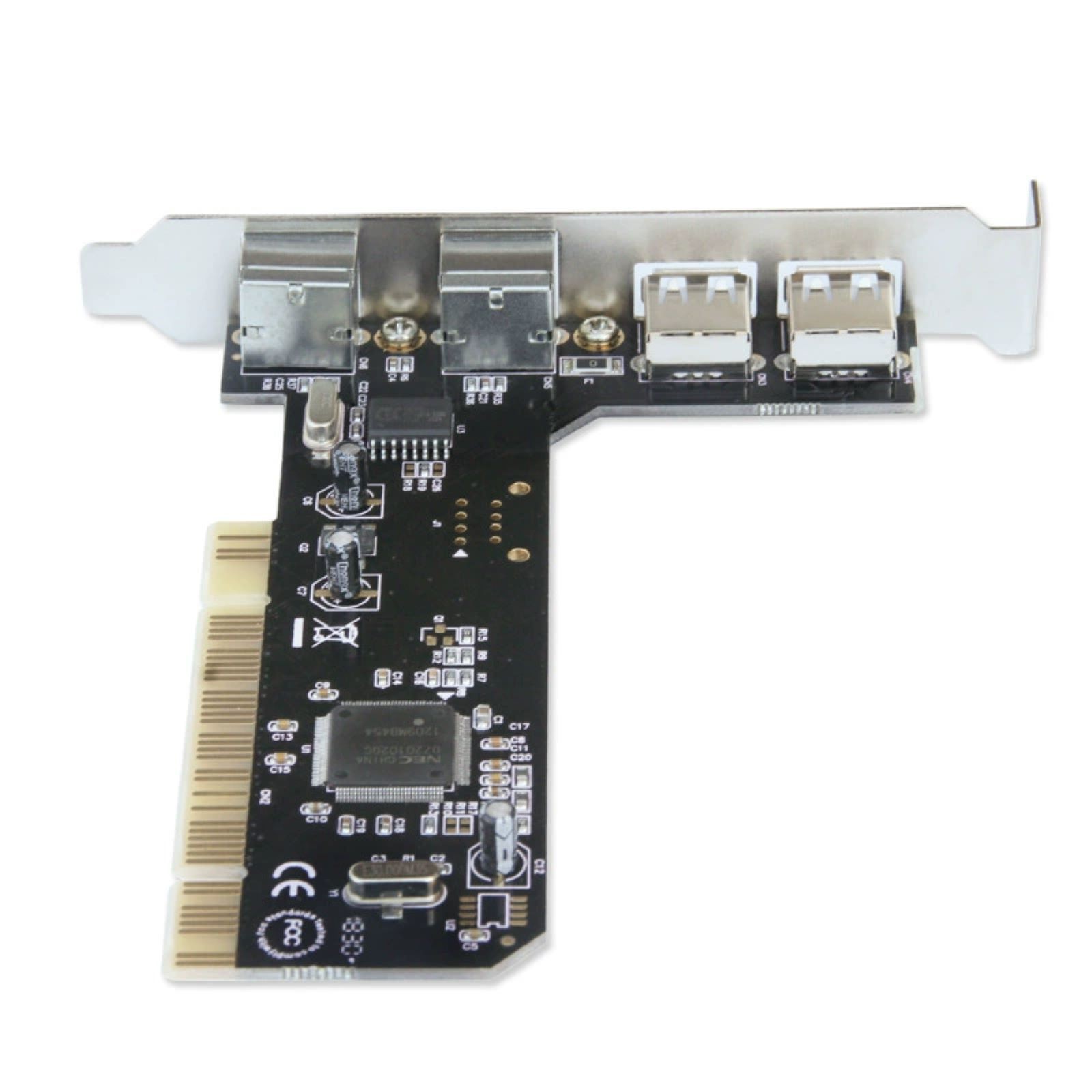 PCI 32bit to 2x USB 2.0 + 2x PS2 PS/2 Port For PC Keyboard Mouse Adapter Card