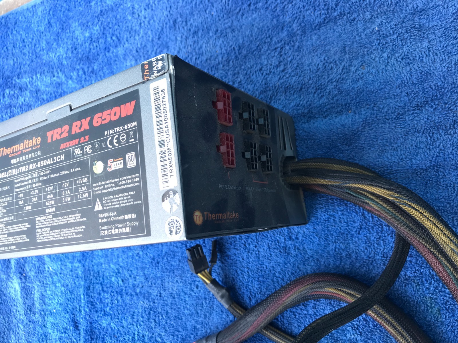 Power Supply- Lot of 8 Mixed Thermaltake/Aerocool/Redragon – Dead PSUs for Parts