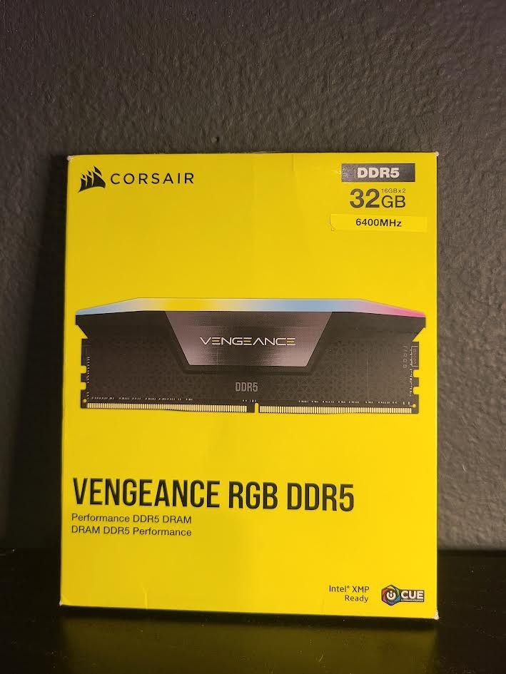 CORSAIR Vengeance RGB DDR5 RAM 32GB (2x16GB) cl 36 (CMH32GX5M2B6400C36)
