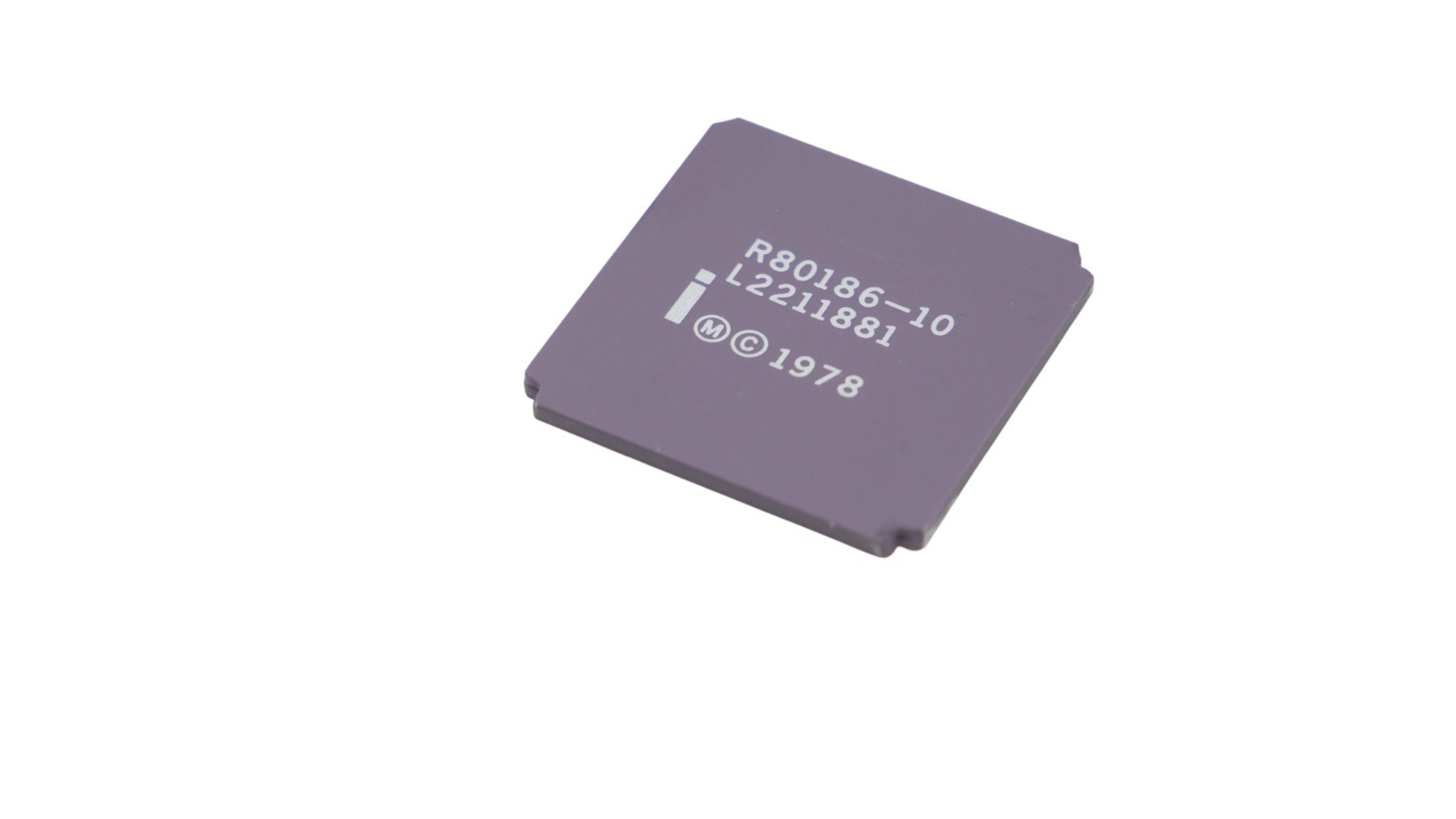 Intel R80186-10 Gold Ceramic LCC Processor 10 MHz X86 Family Retro
