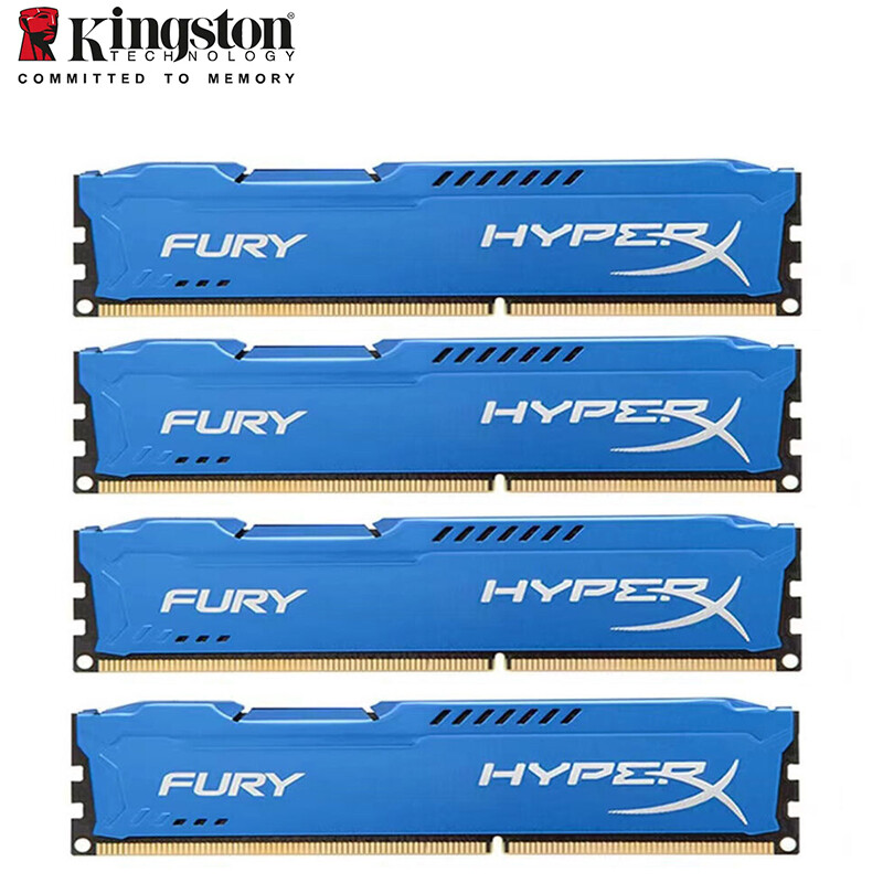 32GB (4 x 8GB) DDR3 1866 (PC3 14900) Gaming Memory HX316C10F/8 for Desktop Blue