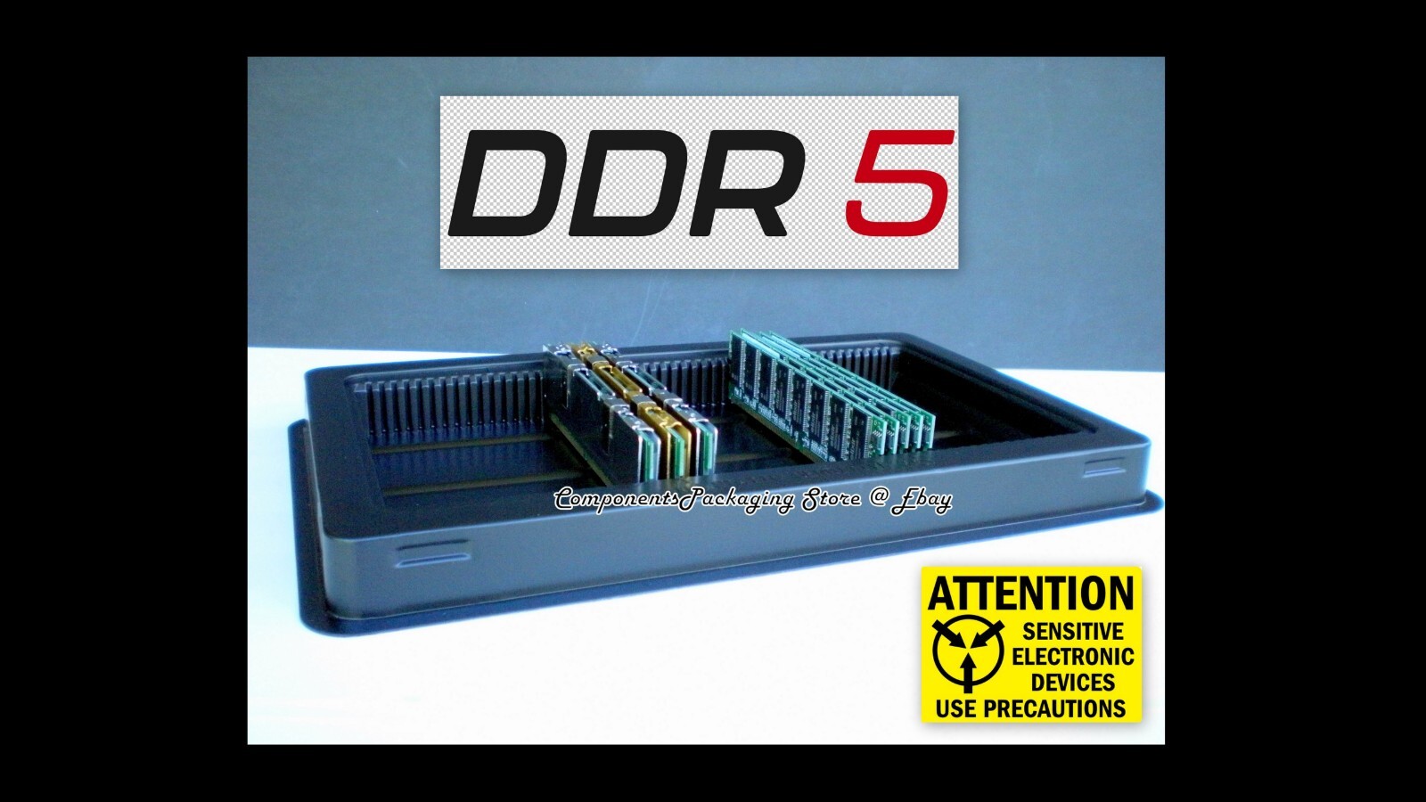 Server DDR5 DDR4 Memory Packaging Tray Fits DRAM DIMM Sold in Lot of 2 5 12 20