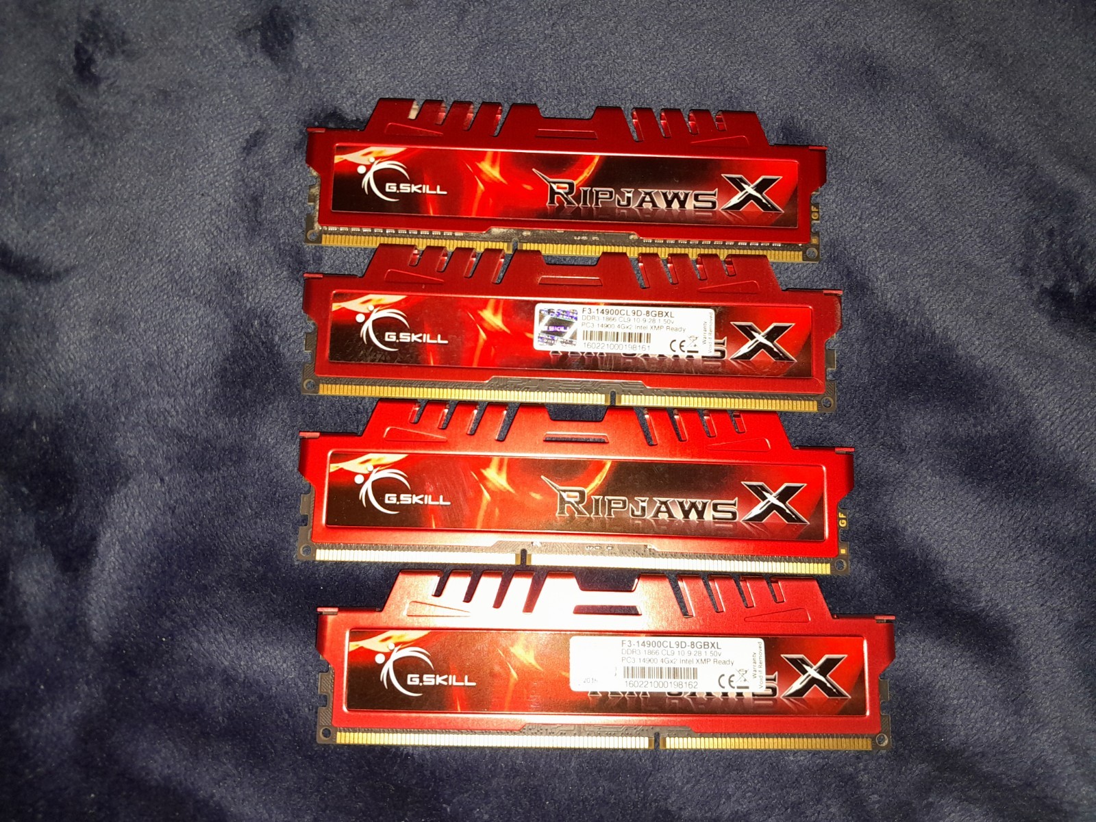 8GB GSkill RipJaws X Memory RAM DDR3 1866MHz XMP F3-14900CL9D-8GBXL H42a
