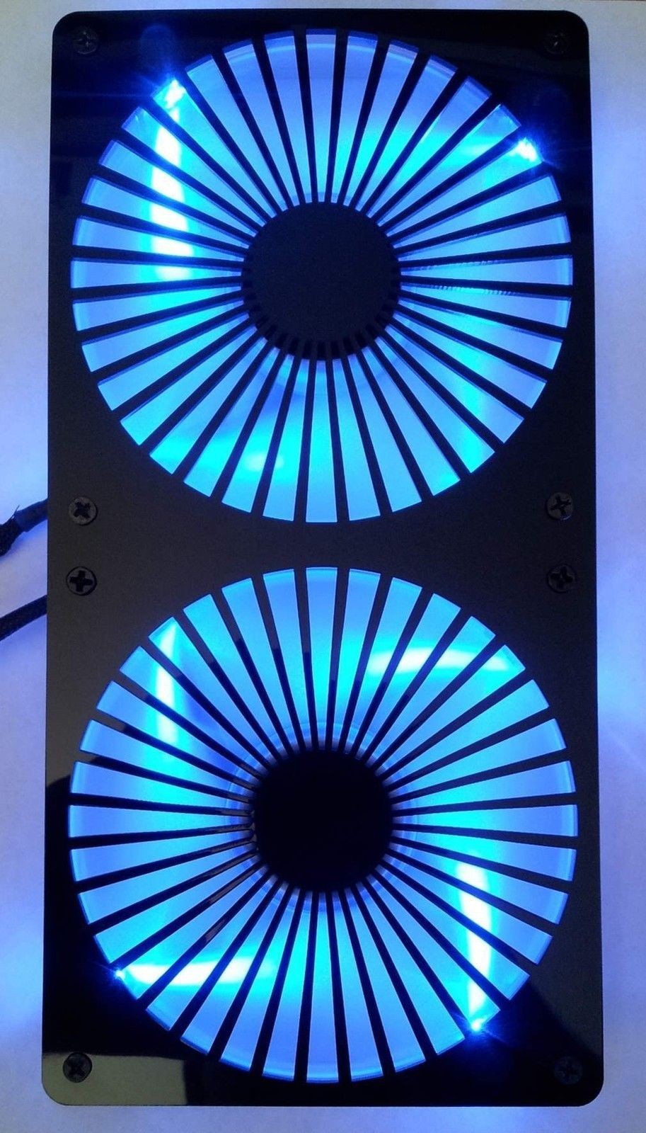 Custom Turbine 160mm Radiator double 80mm Fan Grill Computer Case Cooling Mod