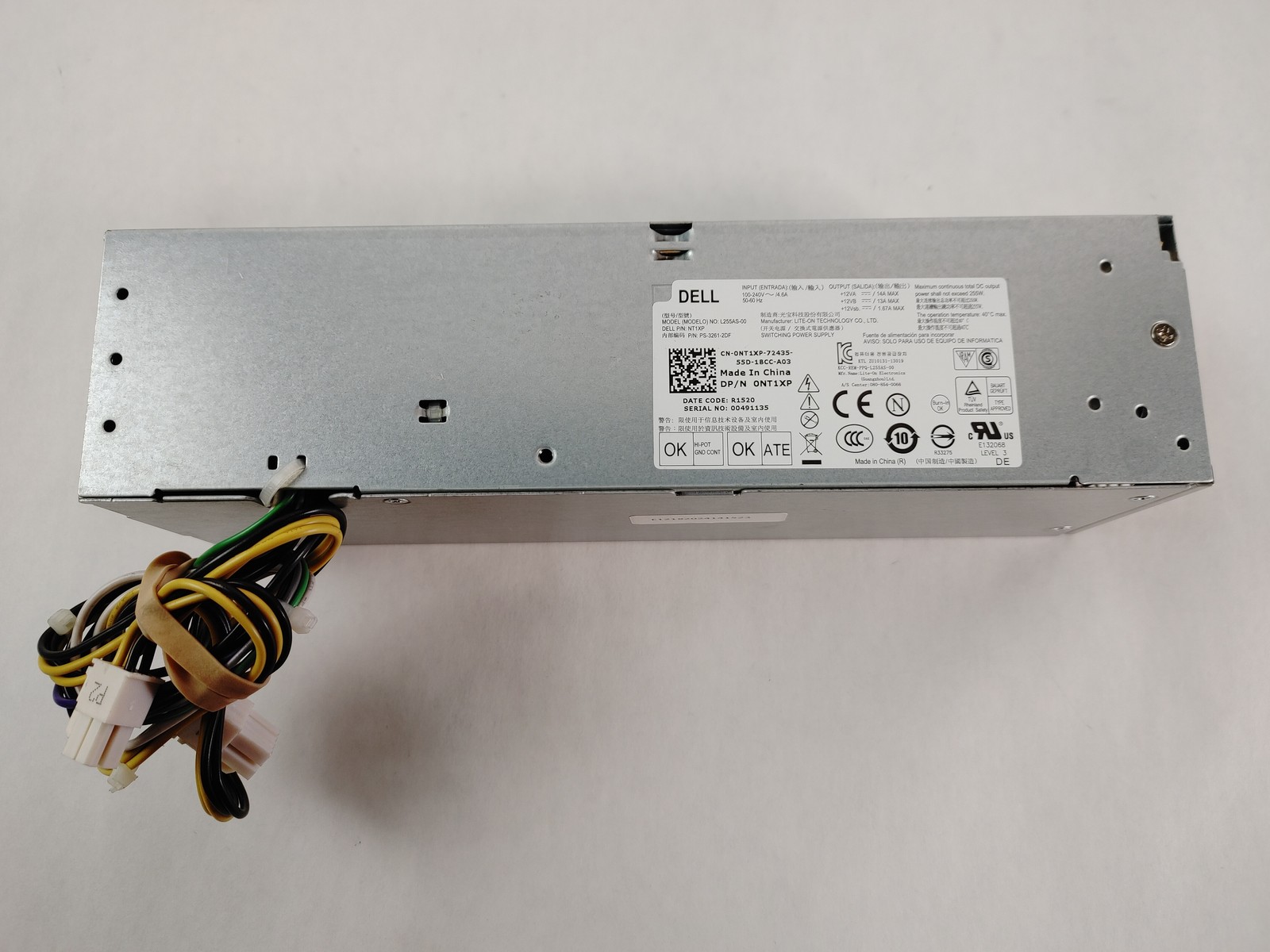 Dell OptiPlex 9020 SFF 255W 8 Pin Desktop Power Supply NT1XP