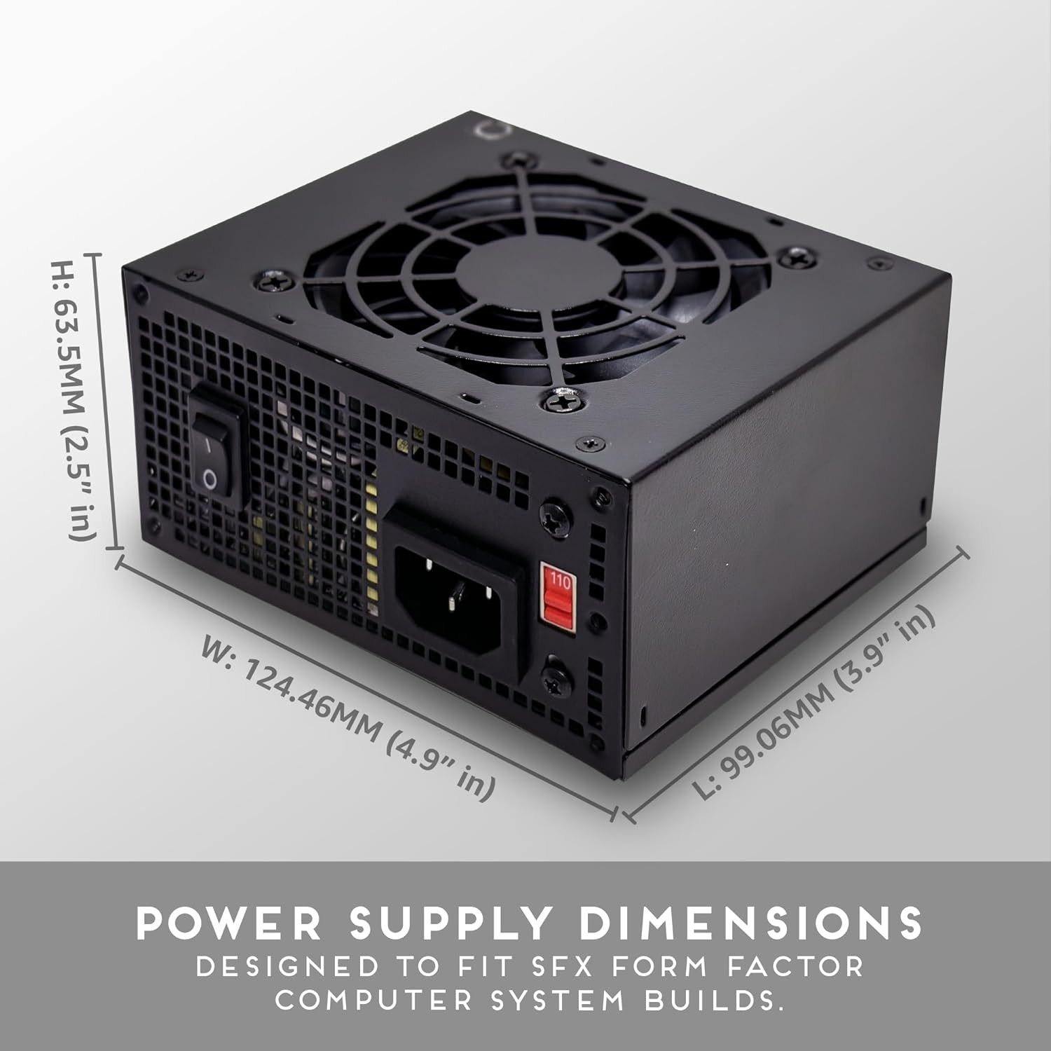 SFX-AP500W Mini ITX Solution/Micro ATX/SFX 500W Power Supply